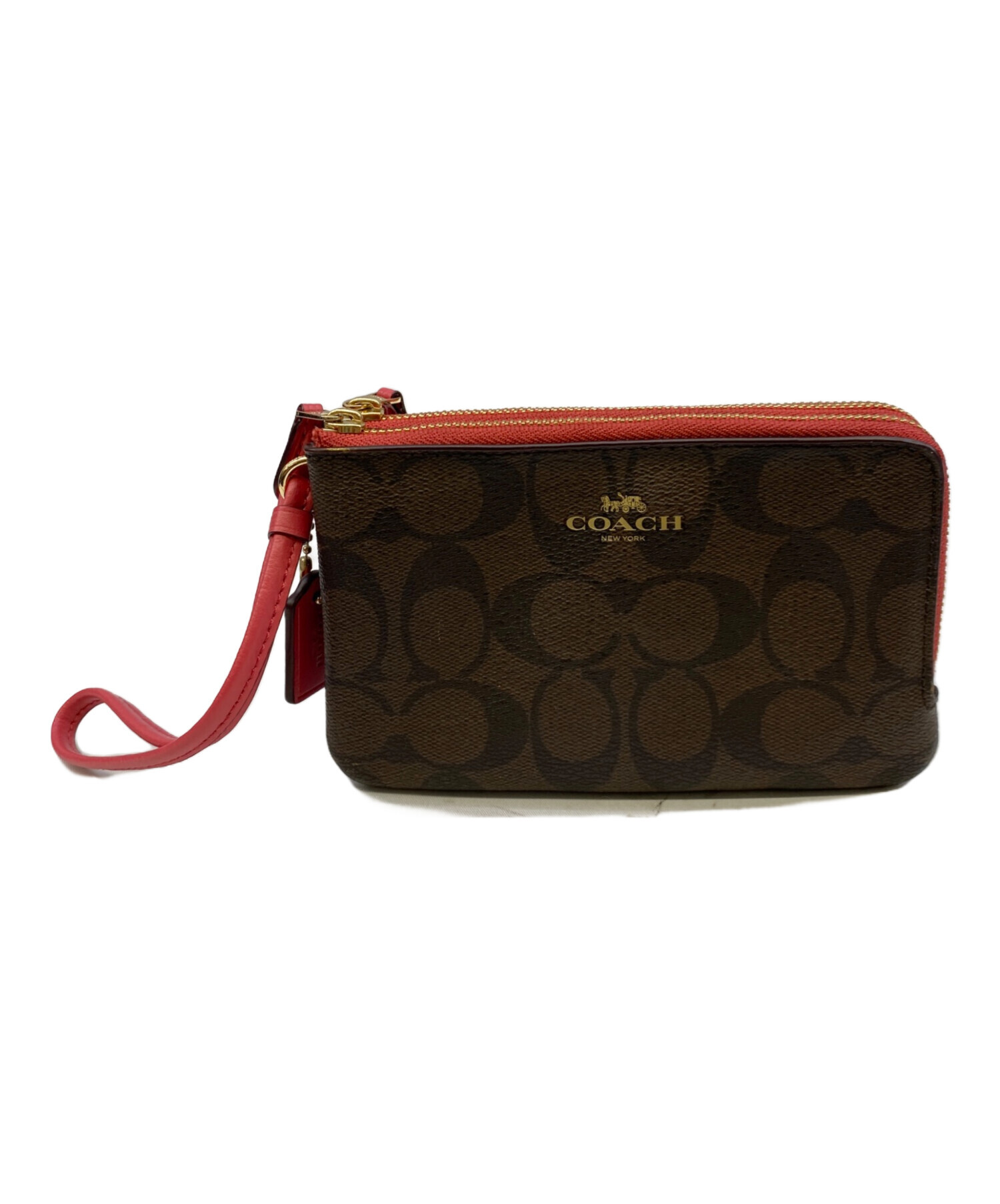 COACH マルチポーチ 中古・古着通販】COACH (コーチ) マルチポーチ ブラウン｜ブランド