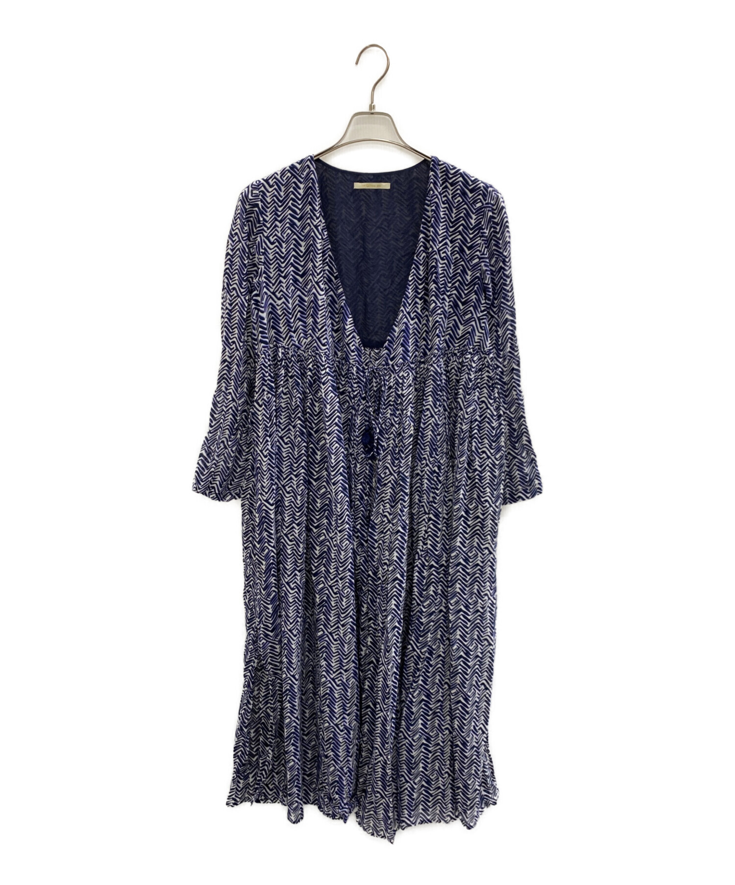 中古・古着通販】ne quittez pas (ヌキテパ) COTTON VOILE ZIGZAG GOWN