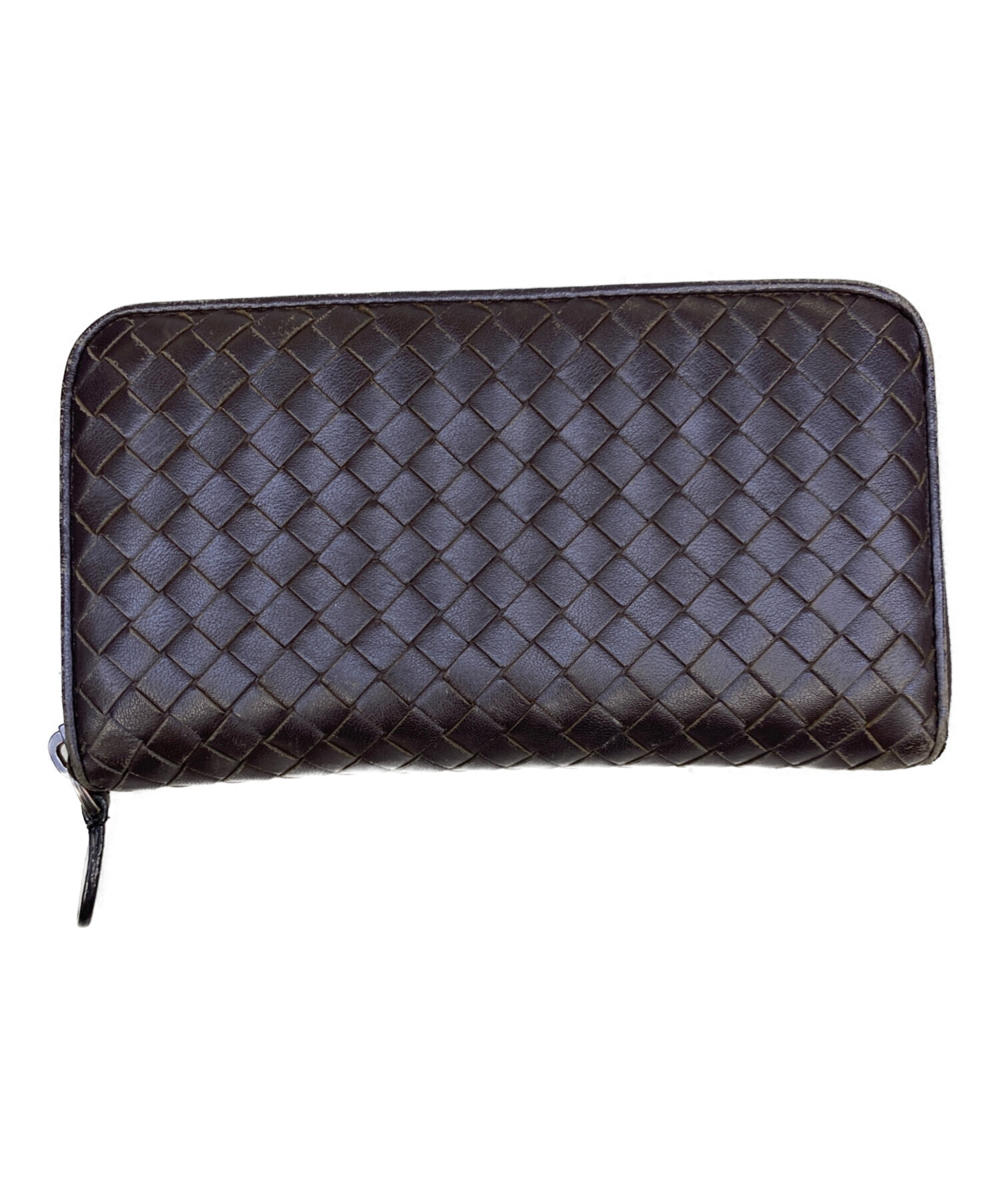 中古・古着通販】BOTTEGA VENETA (ボッテガベネタ) 長財布 ブラウン