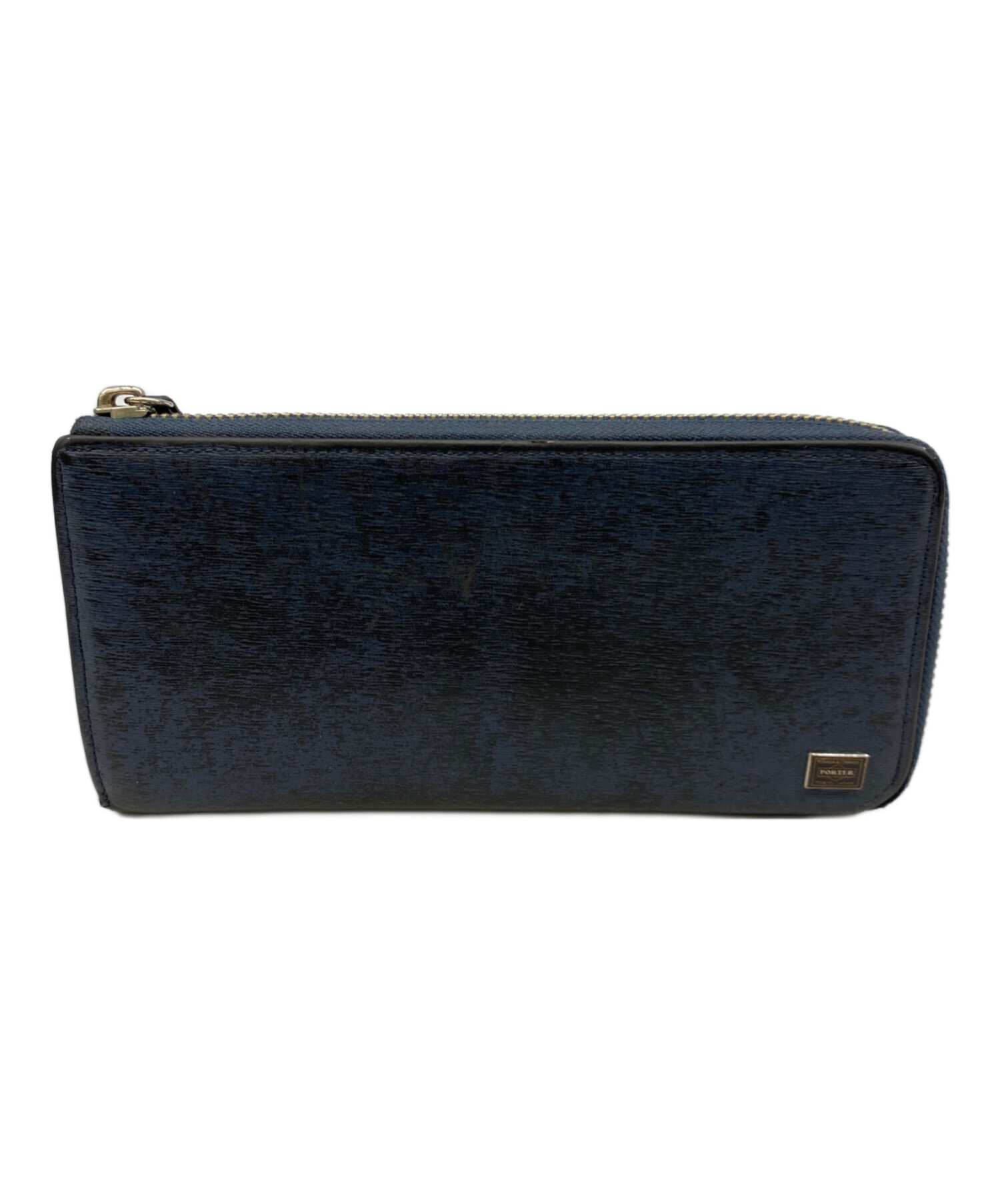 【超美品】　PORTER ポーター　LONG WALLET ネイビー 中古・古着通販】PORTER (ポーター) LONG WALLET ネイビー｜ブランド