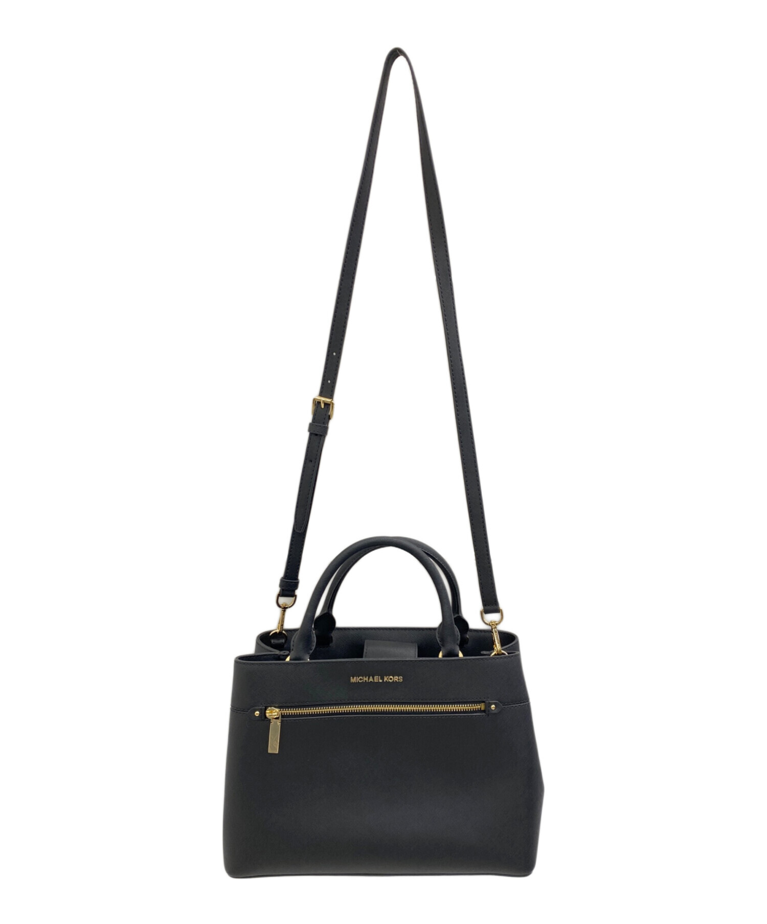 中古・古着通販】MICHAEL KORS (マイケルコース) 2WAYバッグ ブラック 中古・古着通販】MICHAEL KORS (マイケルコース) 2WAYバッグ ブラック