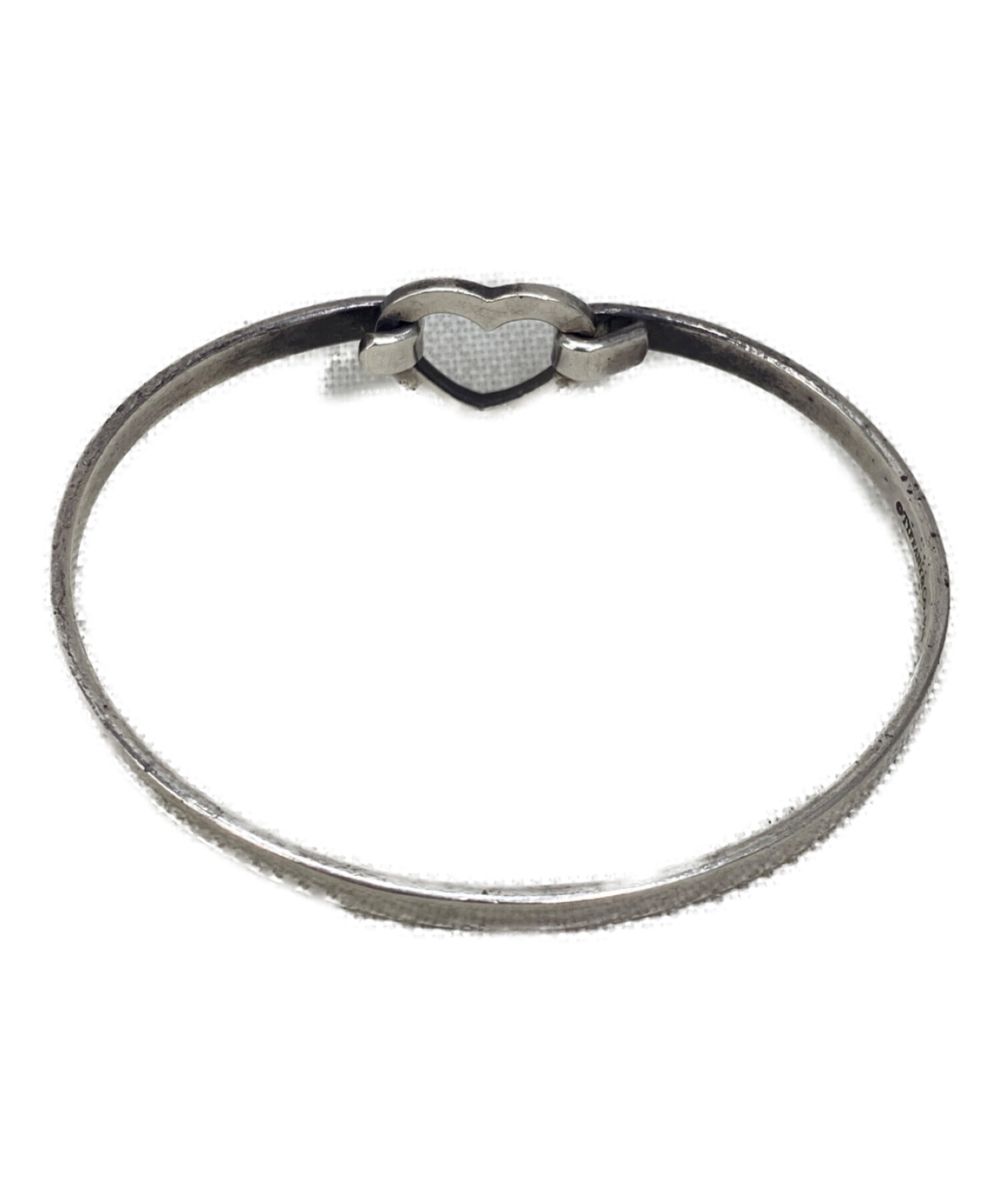 中古ティファニーシルバー925バングル 中古・古着通販】Tiffany & Co. (ティファニー) ハートモチーフ