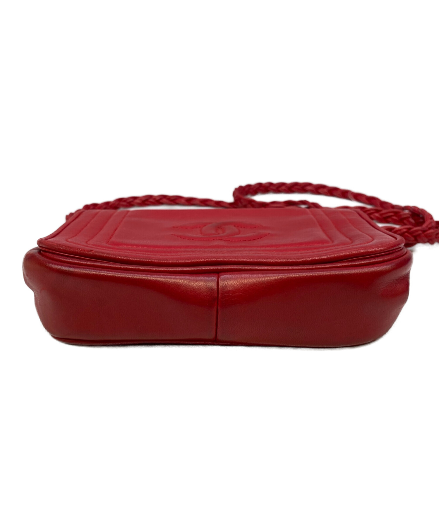 中古・古着通販】CHANEL (シャネル) ショルダーバッグ レッド