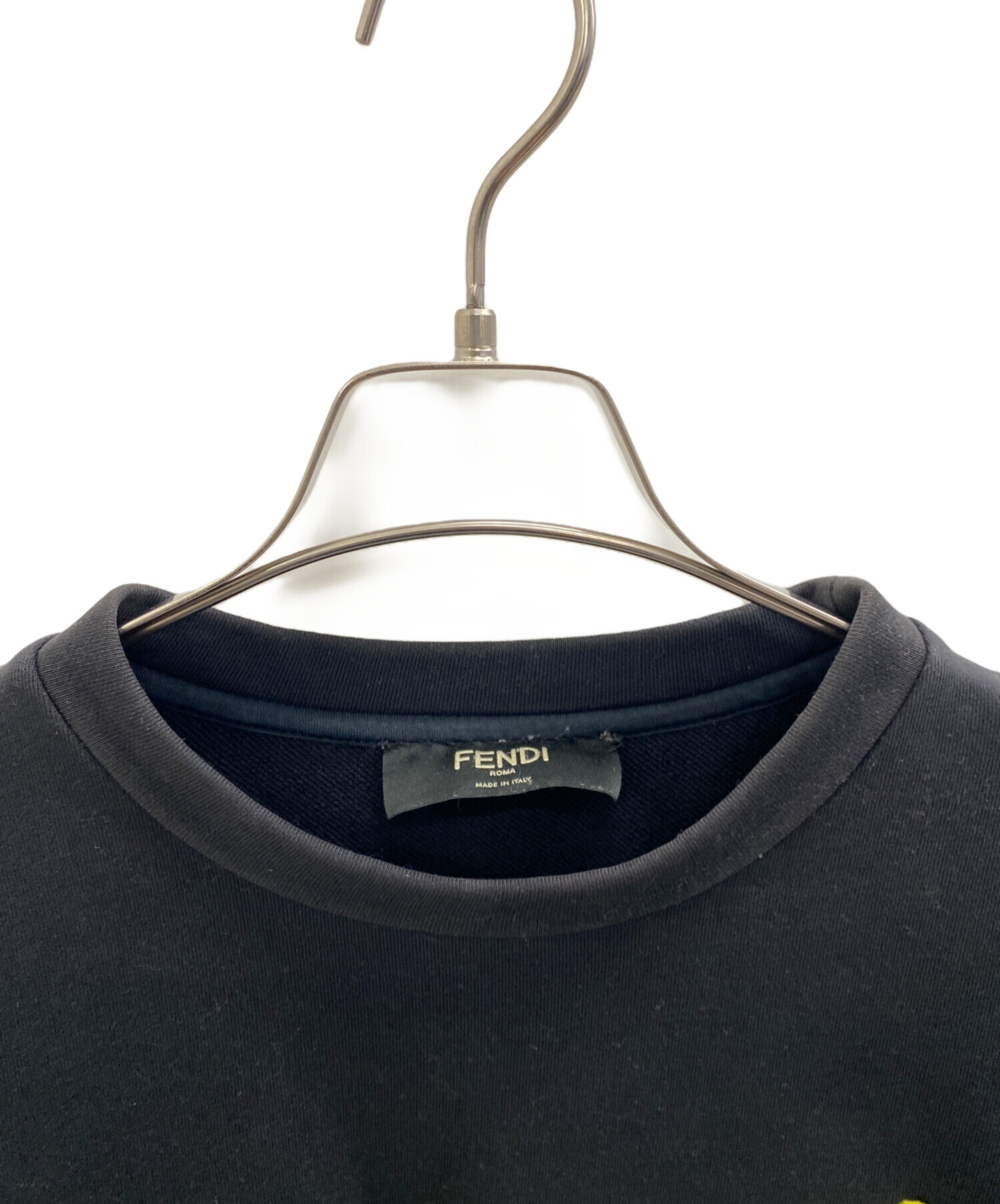FENDI／幾何学模様スウェット ブラック/カモフラージュ FENDI／幾何学模様スウェット ブラック/カモフラージュ FENDI - 美品