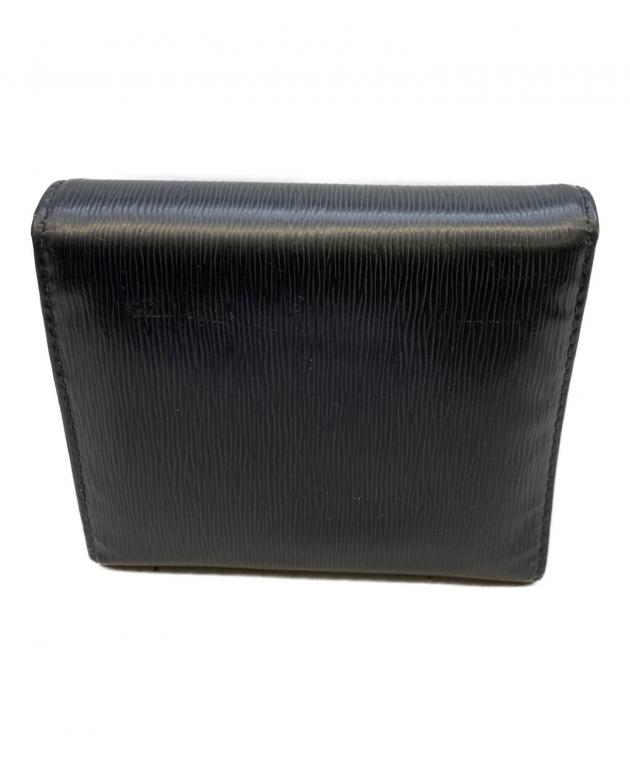 中古・古着通販】PRADA (プラダ) 3つ折り財布 ブラック×レッド