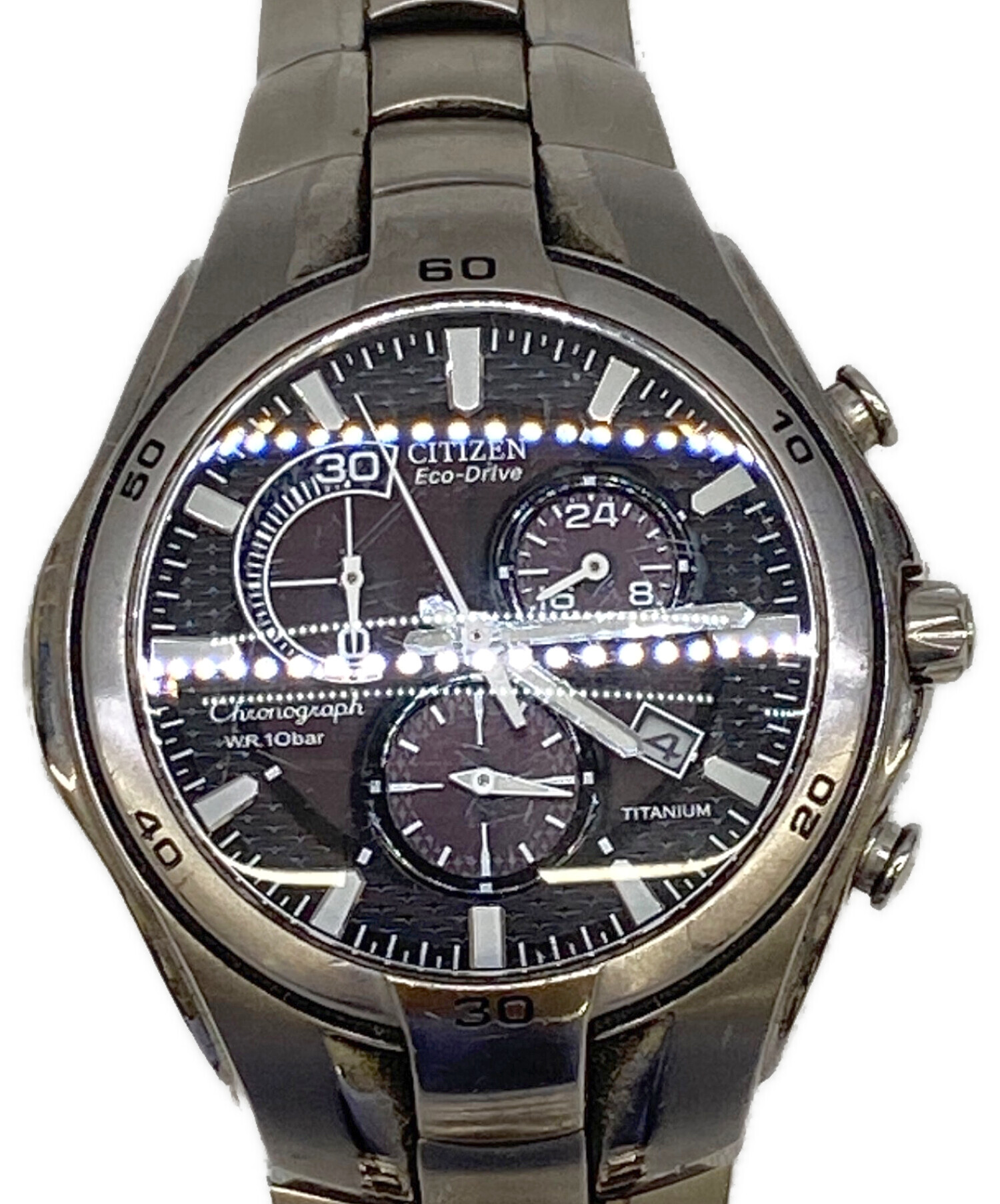 ザシチズン　2001年　CTG57-70615 SS 腕時計 中古・古着通販】CITIZEN (シチズン) 腕時計 ブラック｜ブランド・古着