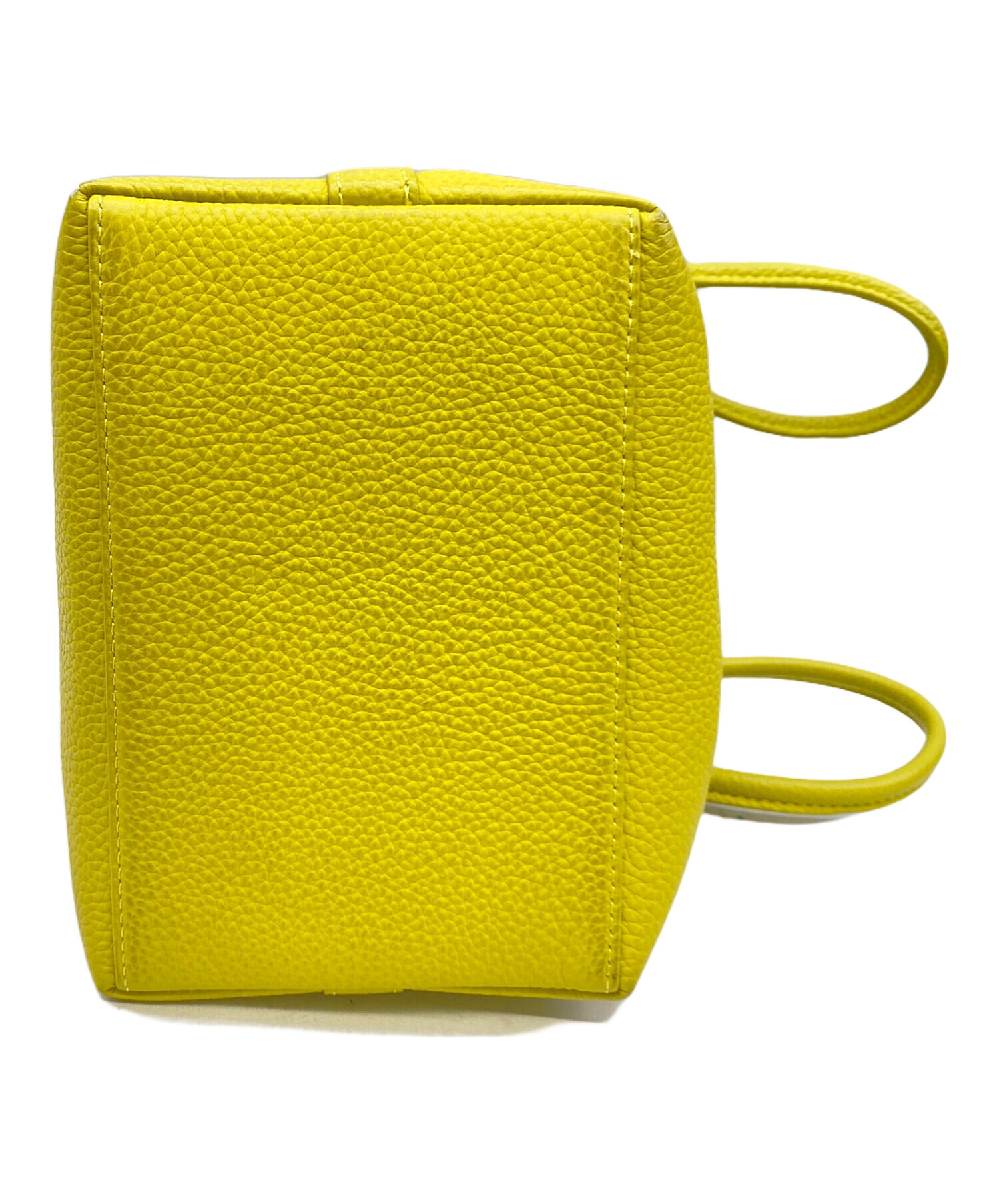 中古・古着通販】VASIC (ヴァジック) 巾着ハンドバッグ イエロー