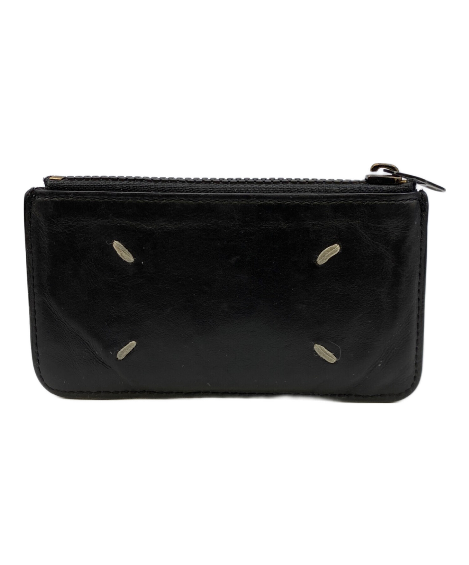 メゾンマルジェラのブラックレザー製ドキュメントケース（A4サイズ対応） 中古・古着通販】Maison Margiela (メゾンマルジェラ) フラグメント
