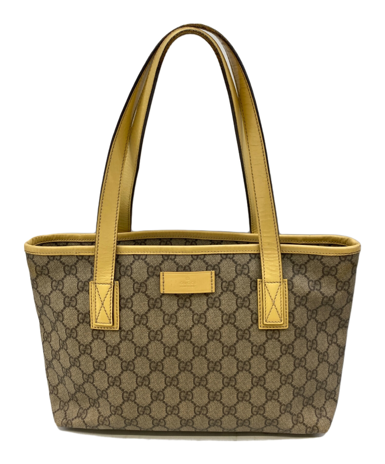Gucci トートバッグ ベージュ/ブラウン 中古・古着通販】GUCCI (グッチ) トートバッグ ブラウン×ベージュ