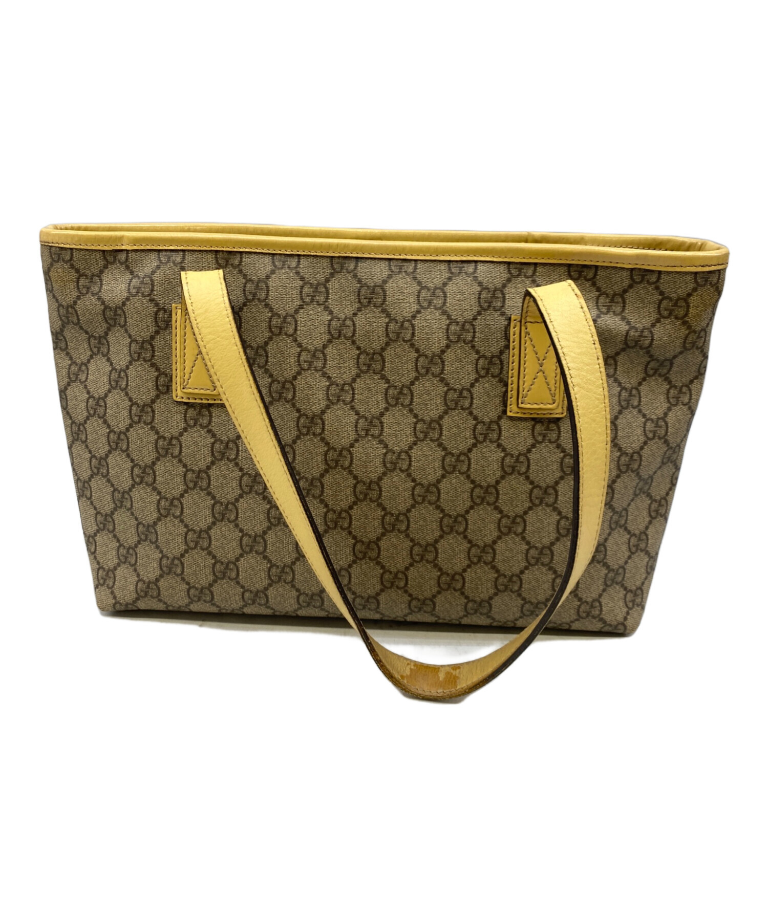 中古・古着通販】GUCCI (グッチ) トートバッグ ブラウン×ベージュ