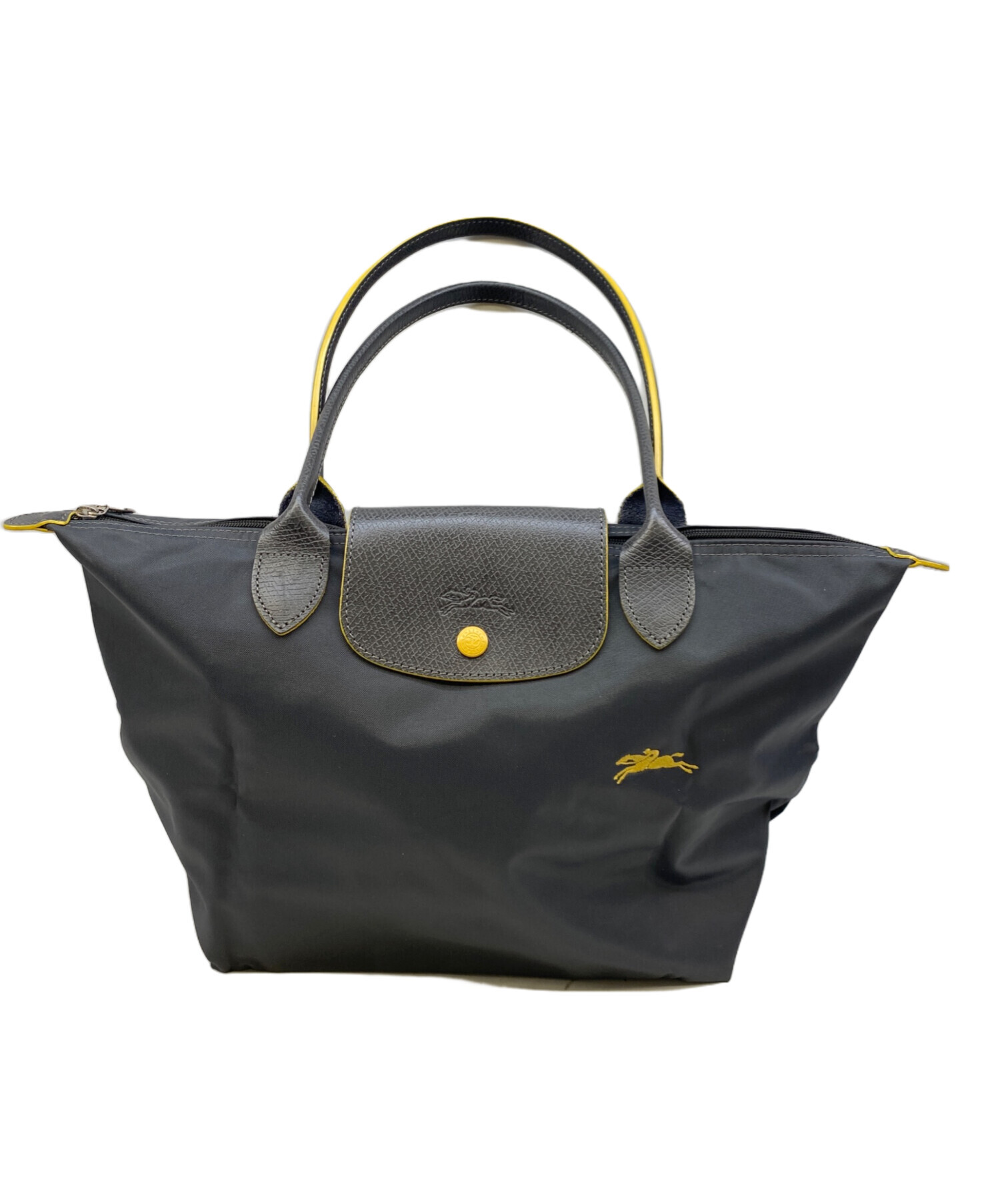 中古・古着通販】LONGCHAMP (ロンシャン) ナイロントートバッグ グレー