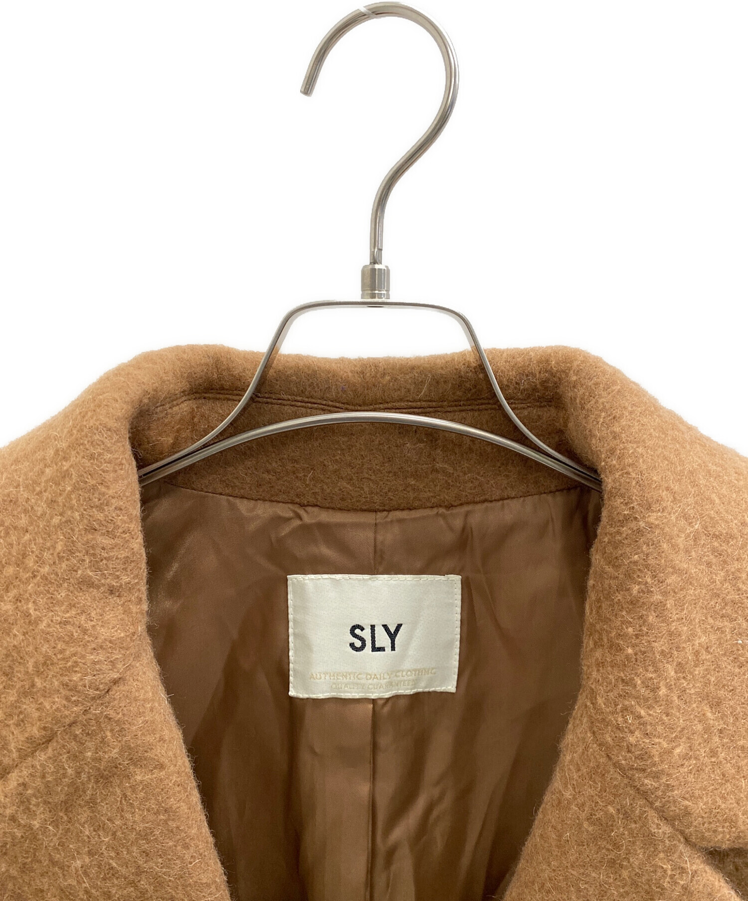 中古・古着通販】SLY (スライ) エアリーウールシャギーロングコート 