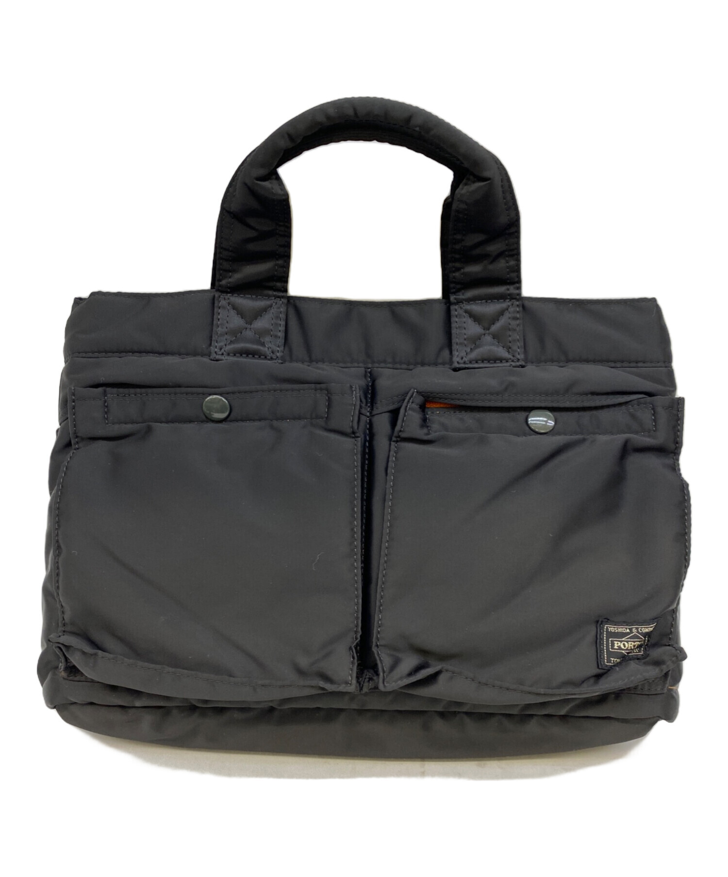 【中古】PORTER トートバッグ ブラックLサイズ 中古・古着通販】PORTER (ポーター) トートバッグ ブラック｜ブランド
