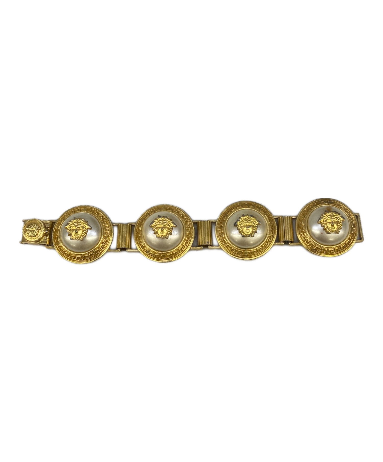GIANNI VERSACE/ヴェルサーチ ブレスレット ゴールド ヴィンテージ 中古・古着通販】VERSACE (ヴェルサーチェ) ブレスレット ゴールド