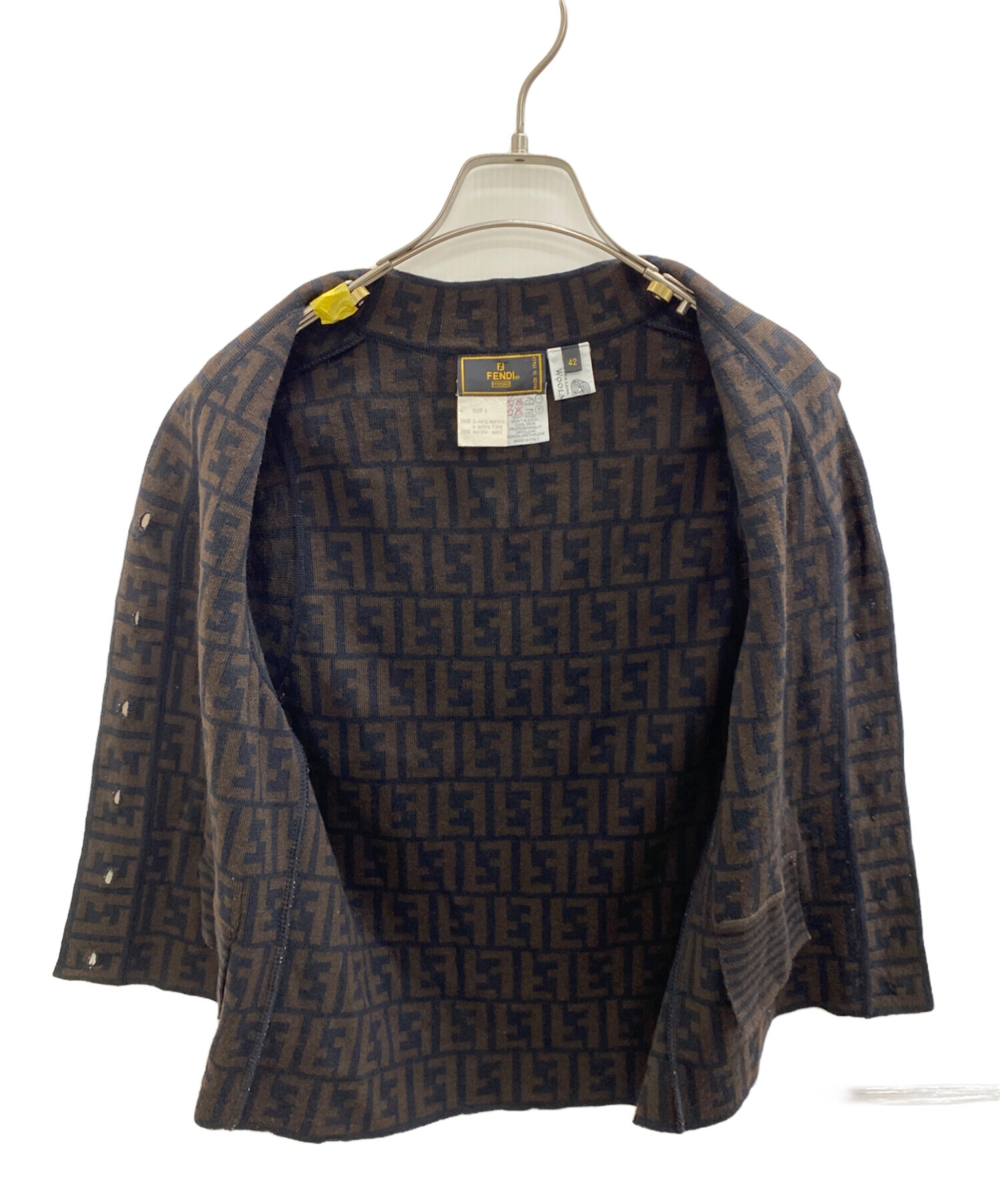 FENDI　フェンディ　ベスト 中古・古着通販】FENDI (フェンディ) ベスト ブラウン サイズ:42