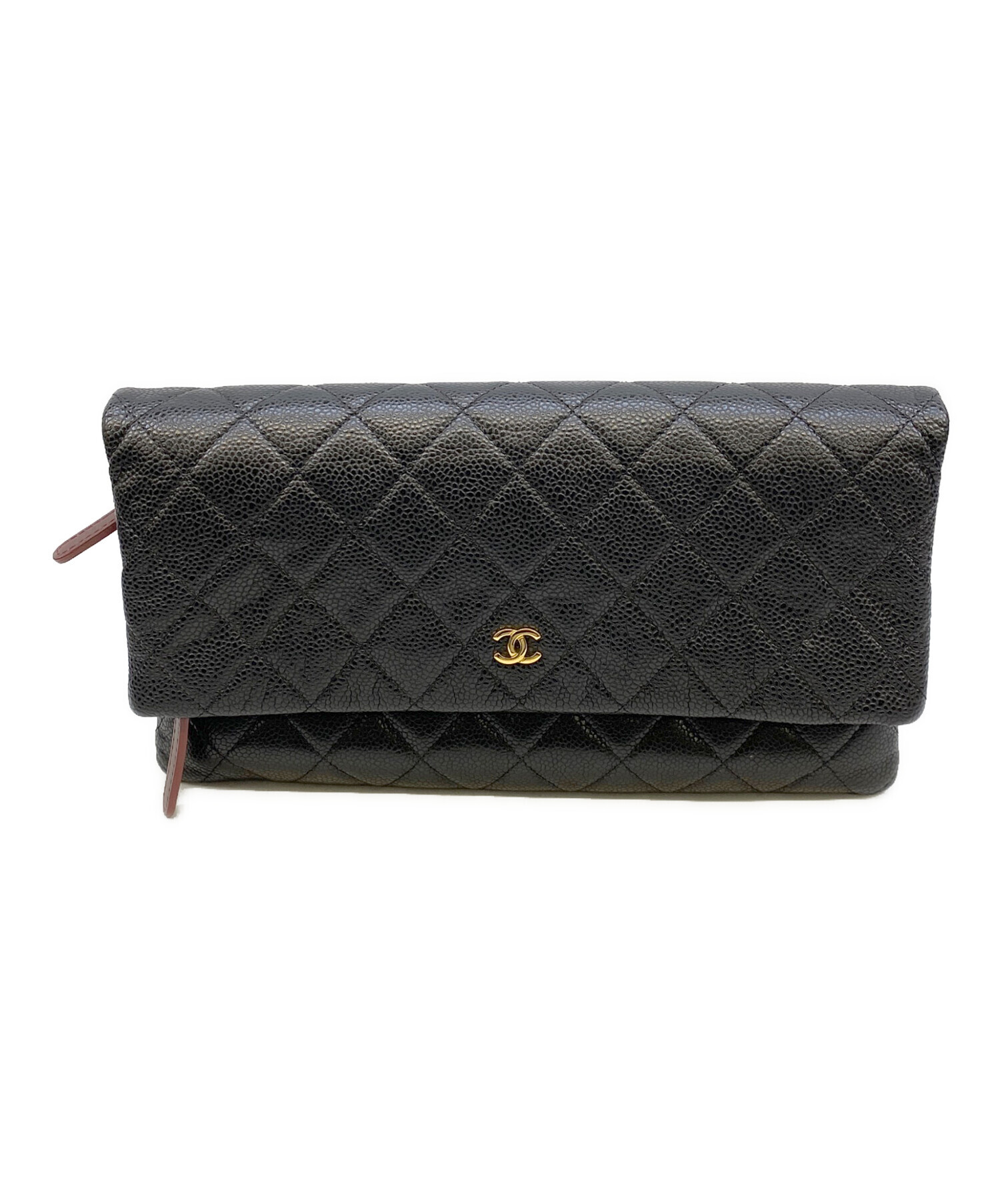 中古・古着通販】CHANEL (シャネル) キャビアスキン ブラック