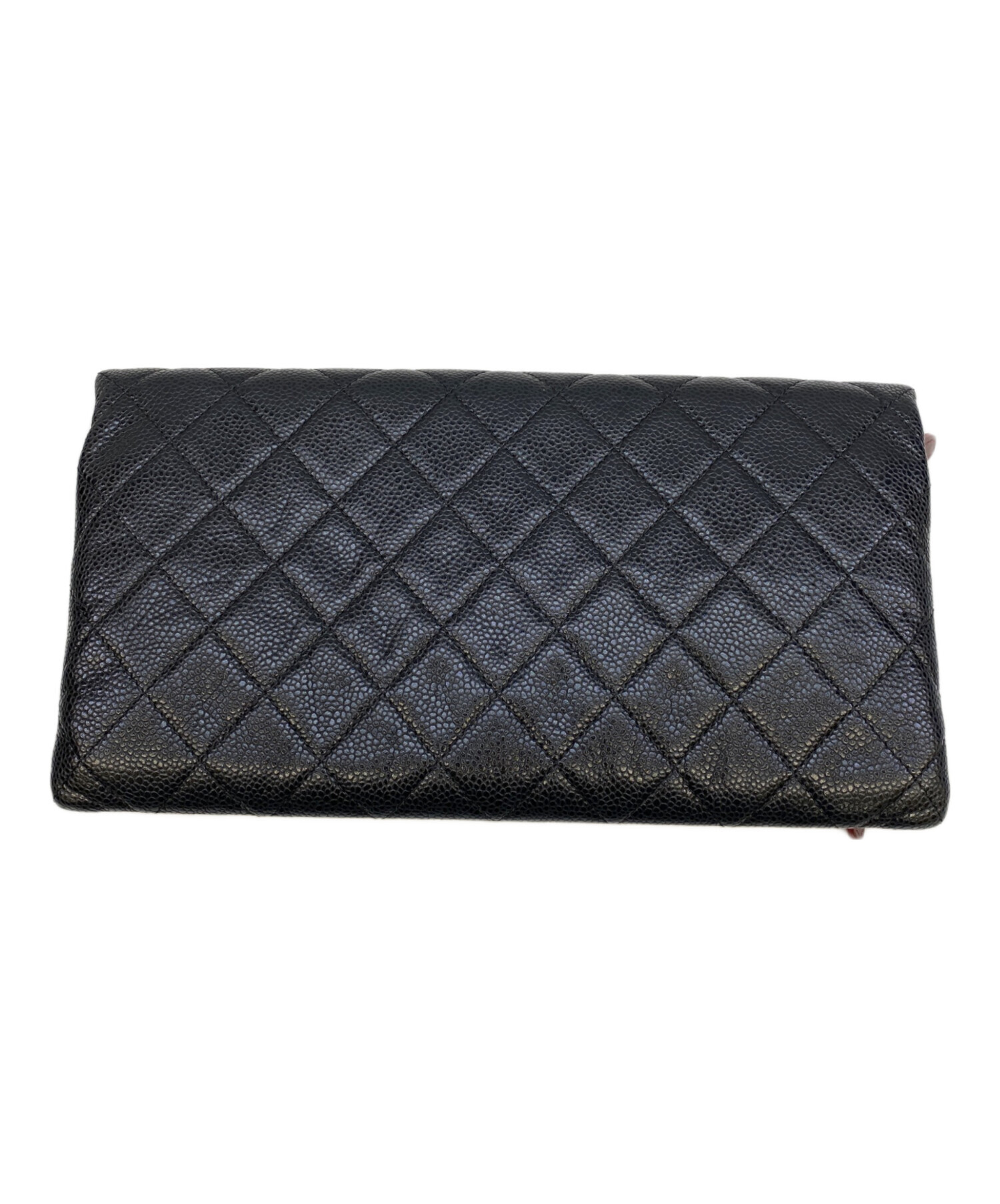 中古・古着通販】CHANEL (シャネル) キャビアスキン ブラック