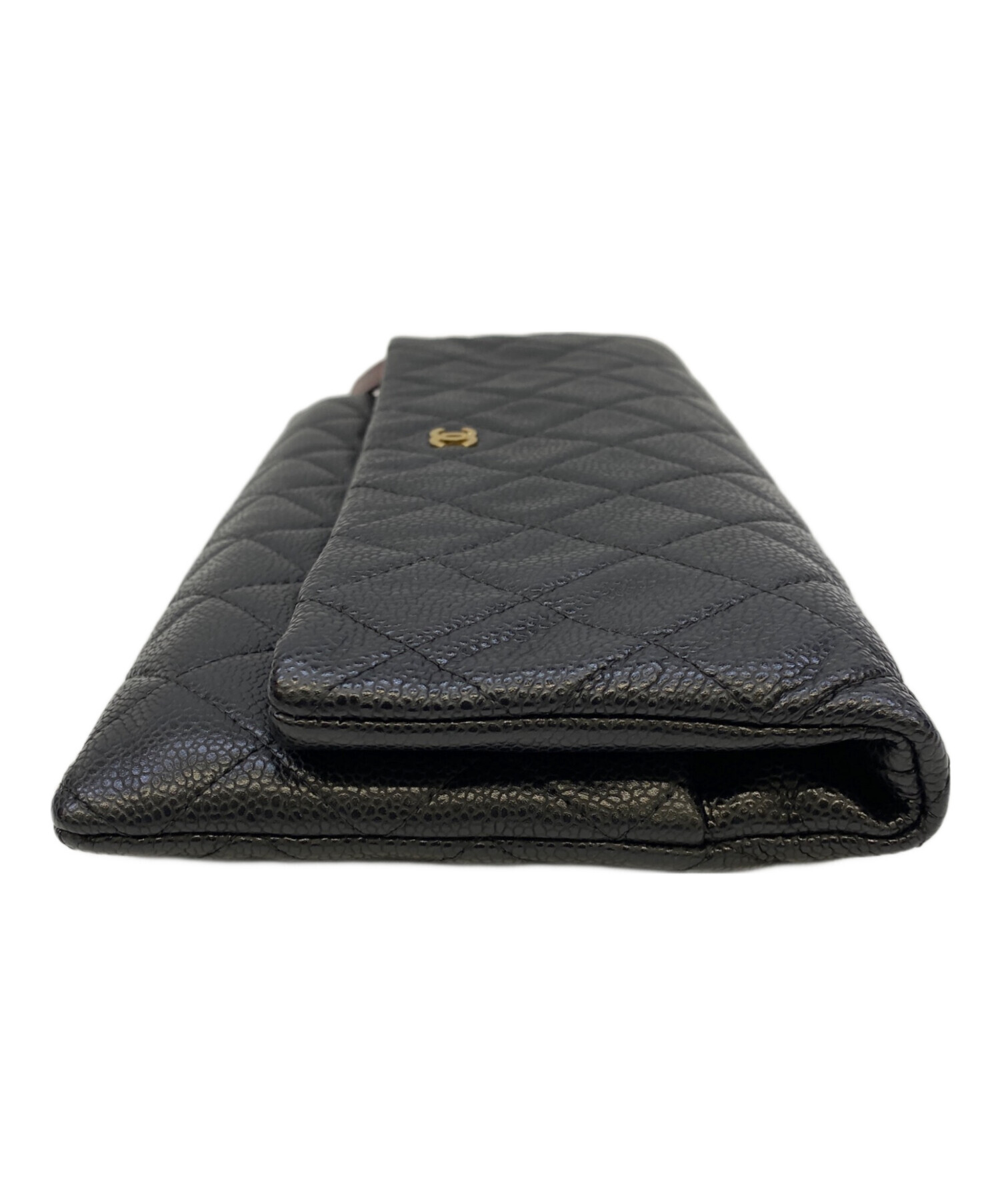 中古・古着通販】CHANEL (シャネル) キャビアスキン ブラック