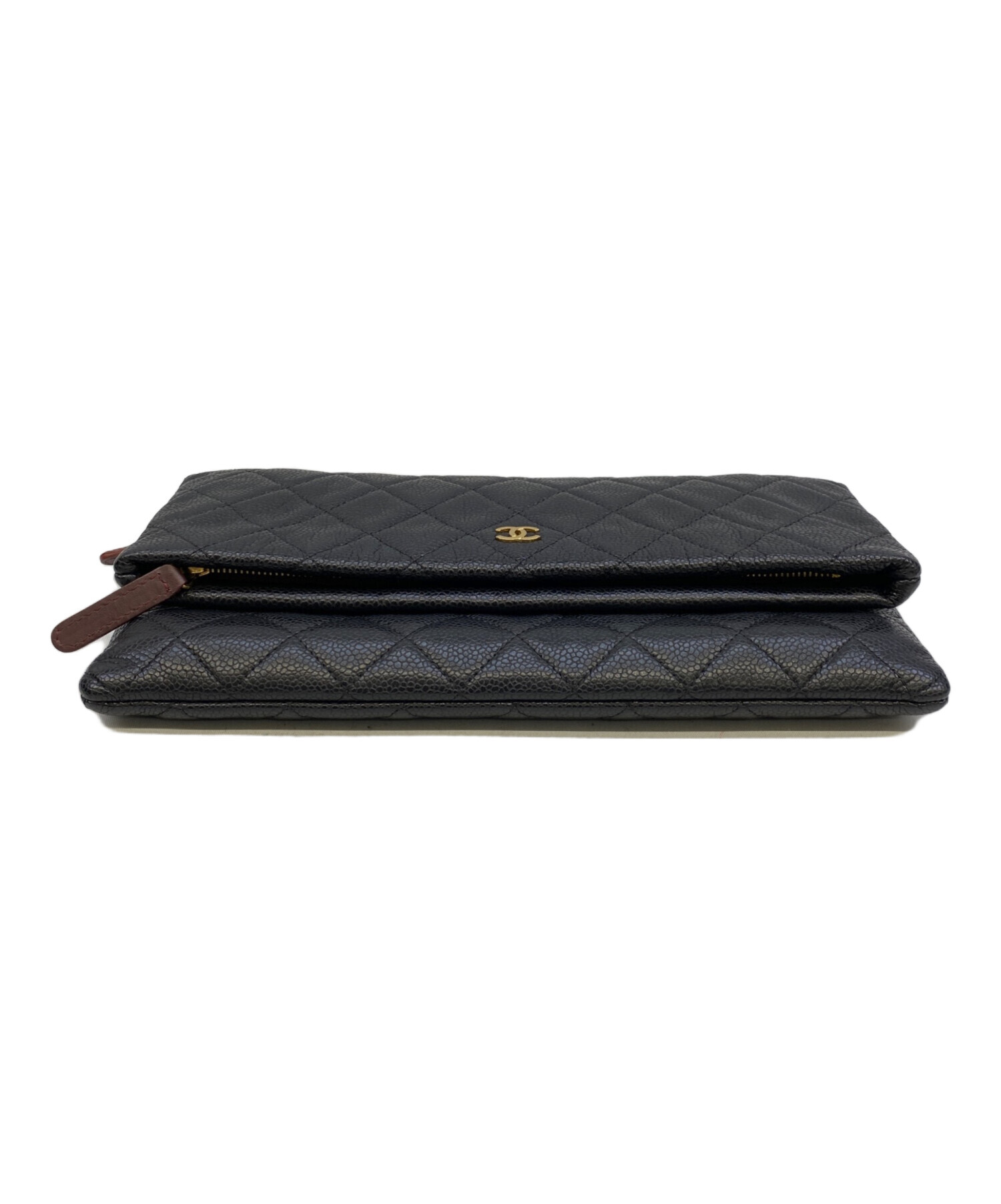 中古・古着通販】CHANEL (シャネル) キャビアスキン ブラック
