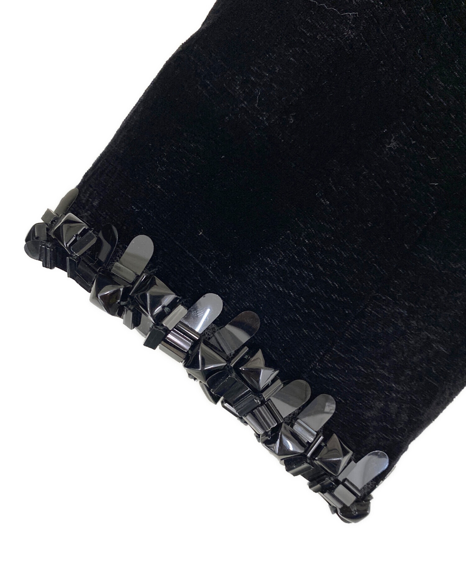 中古・古着通販】CHANEL (シャネル) ベロアジャケット ブラック サイズ 