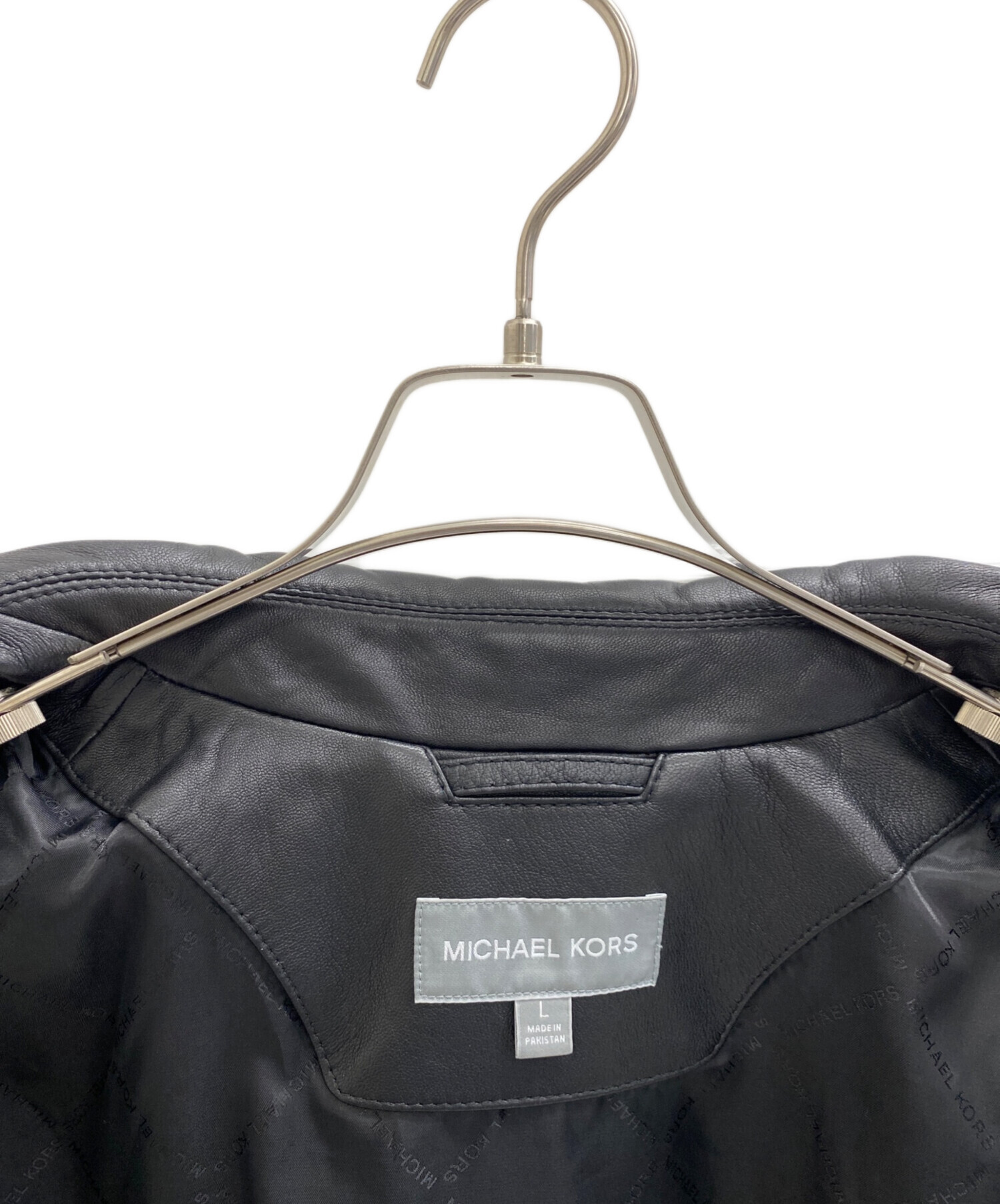 中古・古着通販】MICHAEL KORS (マイケルコース) ラムレザー ダブル