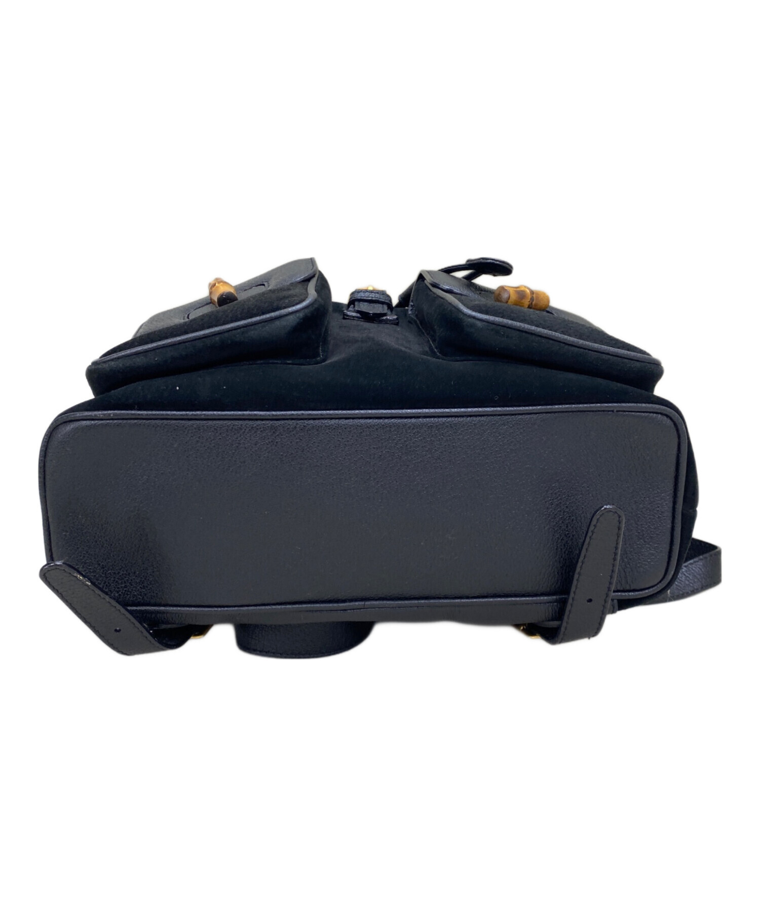 中古・古着通販】GUCCI (グッチ) スウェードレザーコンビバンブー