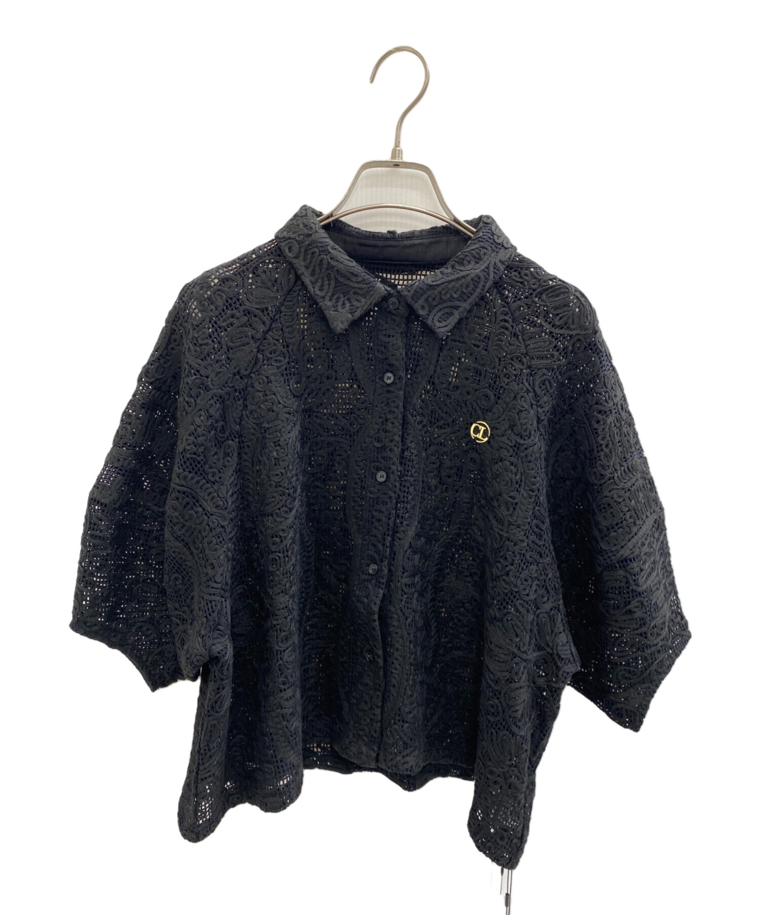 CAPRICIEUX LE’MAGE フリルペフラム半袖ニット 中古・古着通販】CAPRICIEUX LE'MAGE (カプリシューレマージュ) 半袖