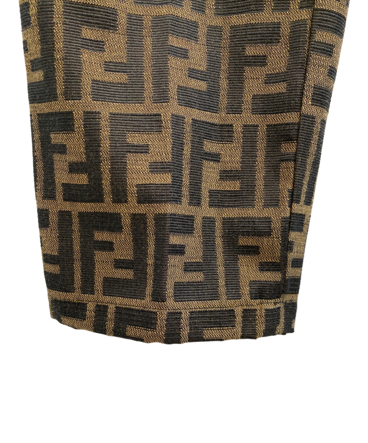 中古・古着通販】FENDI (フェンディ) パンツ ブラウン サイズ:W27