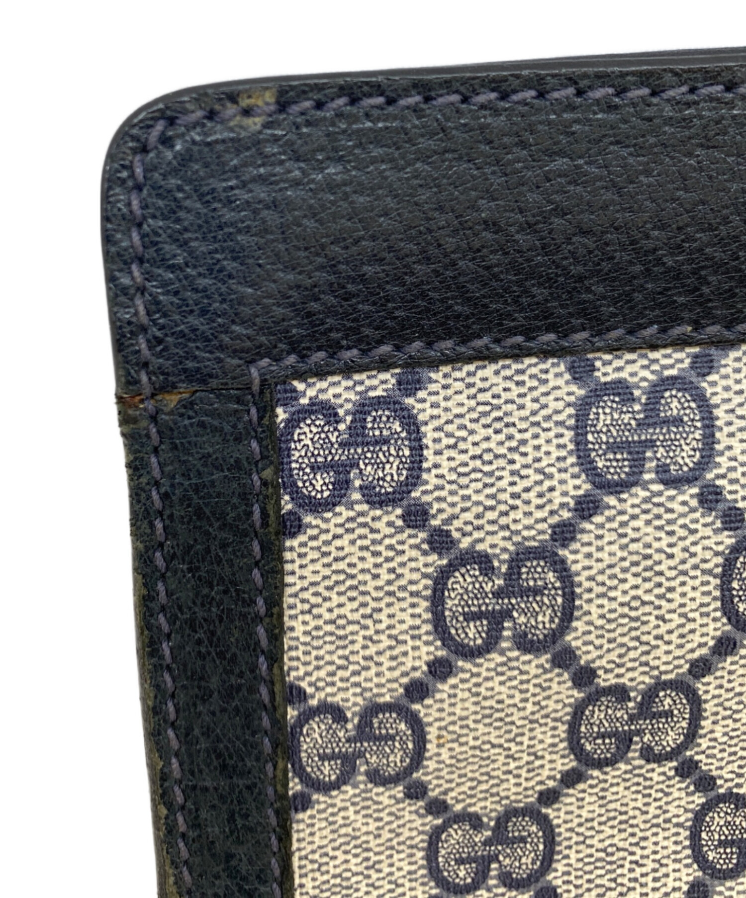 中古・古着通販】GUCCI (グッチ) シェリーライン ベージュ×ブラック