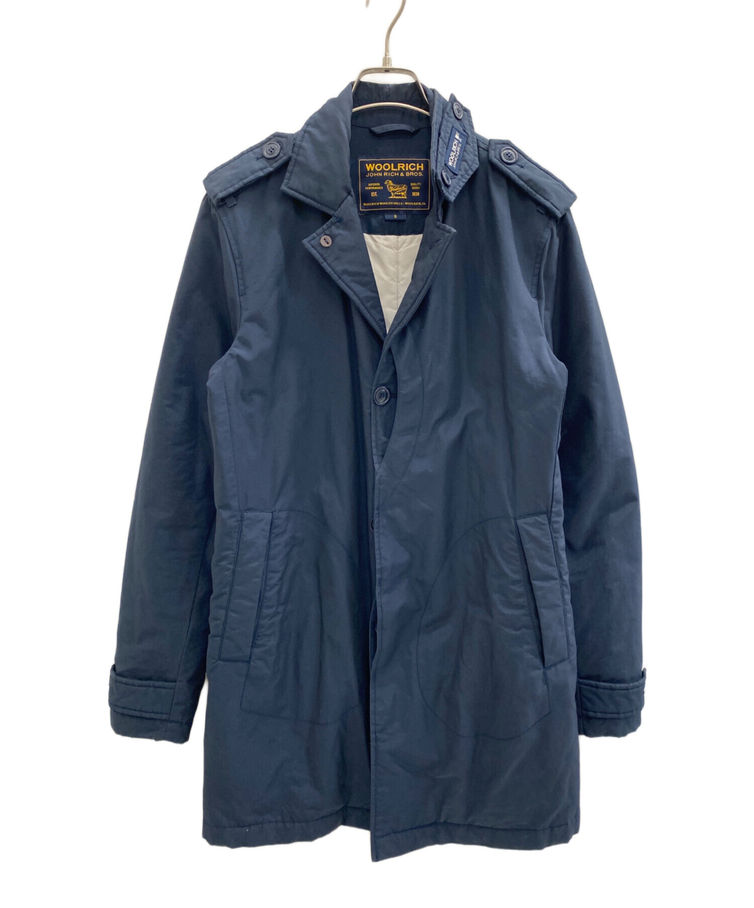 中古・古着通販】WOOLRICH (ウールリッチ) コート ネイビー サイズ:s