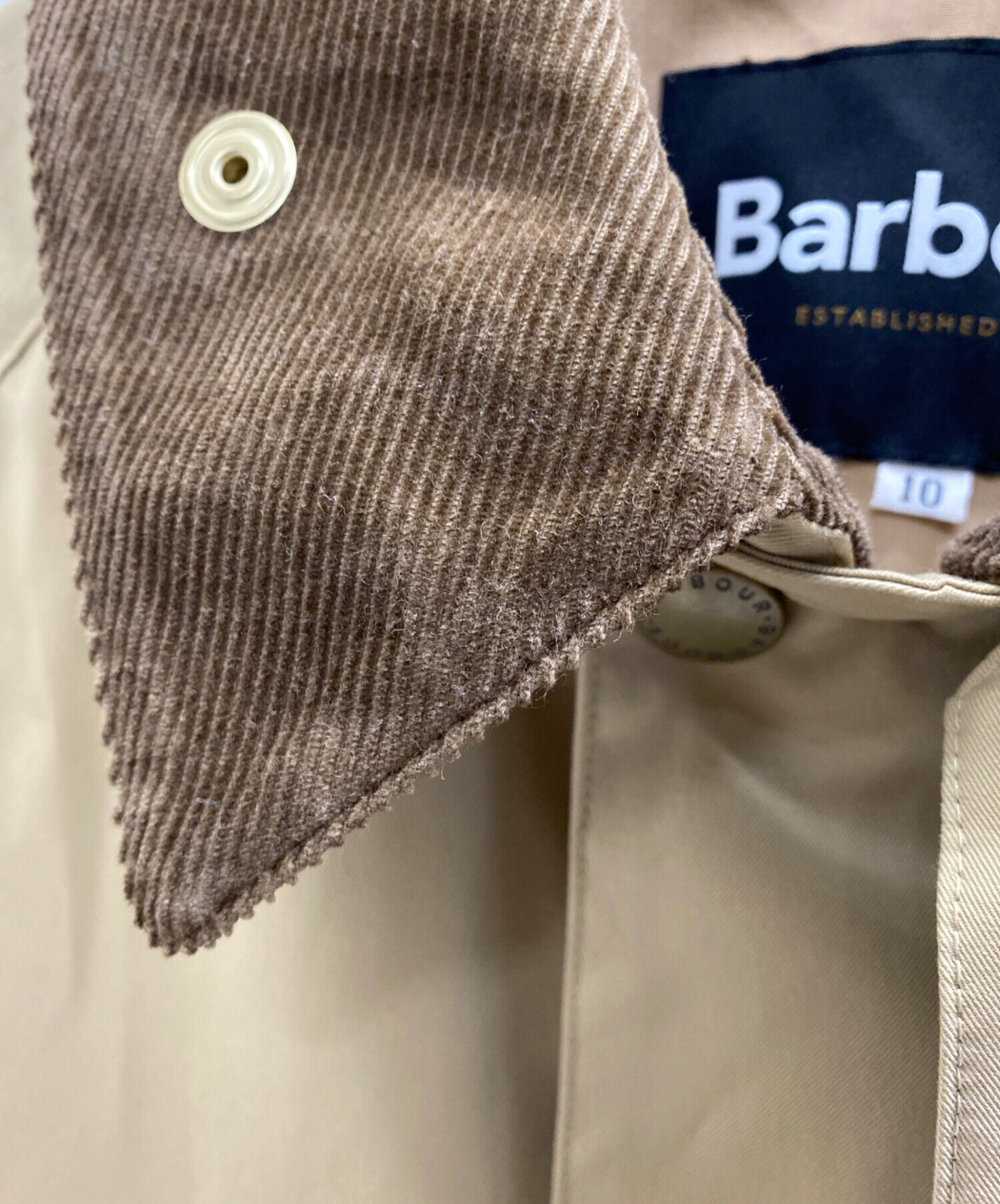 中古・古着通販】Barbour (バブアー) ブルゾン ベージュ サイズ:10