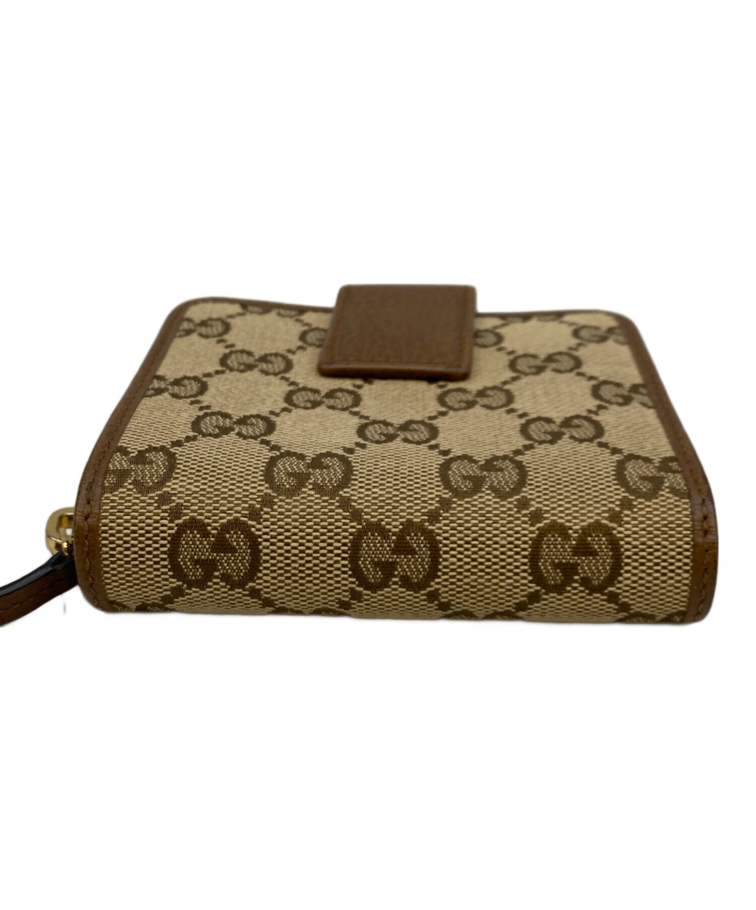 中古・古着通販】GUCCI (グッチ) GGキャンバスミニウォレット ブラウン