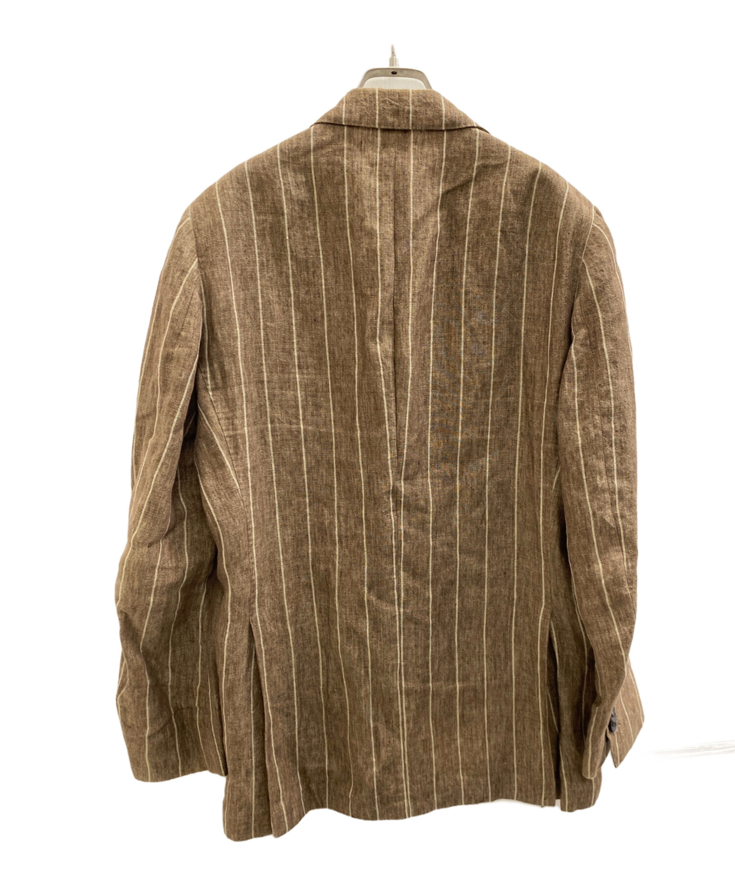 【美品】 LARDINI リネン素材夏用ジレ46イタリア製(ブラウン) 中古・古着通販】LARDINI (ラルディーニ) リネンセットアップスーツ