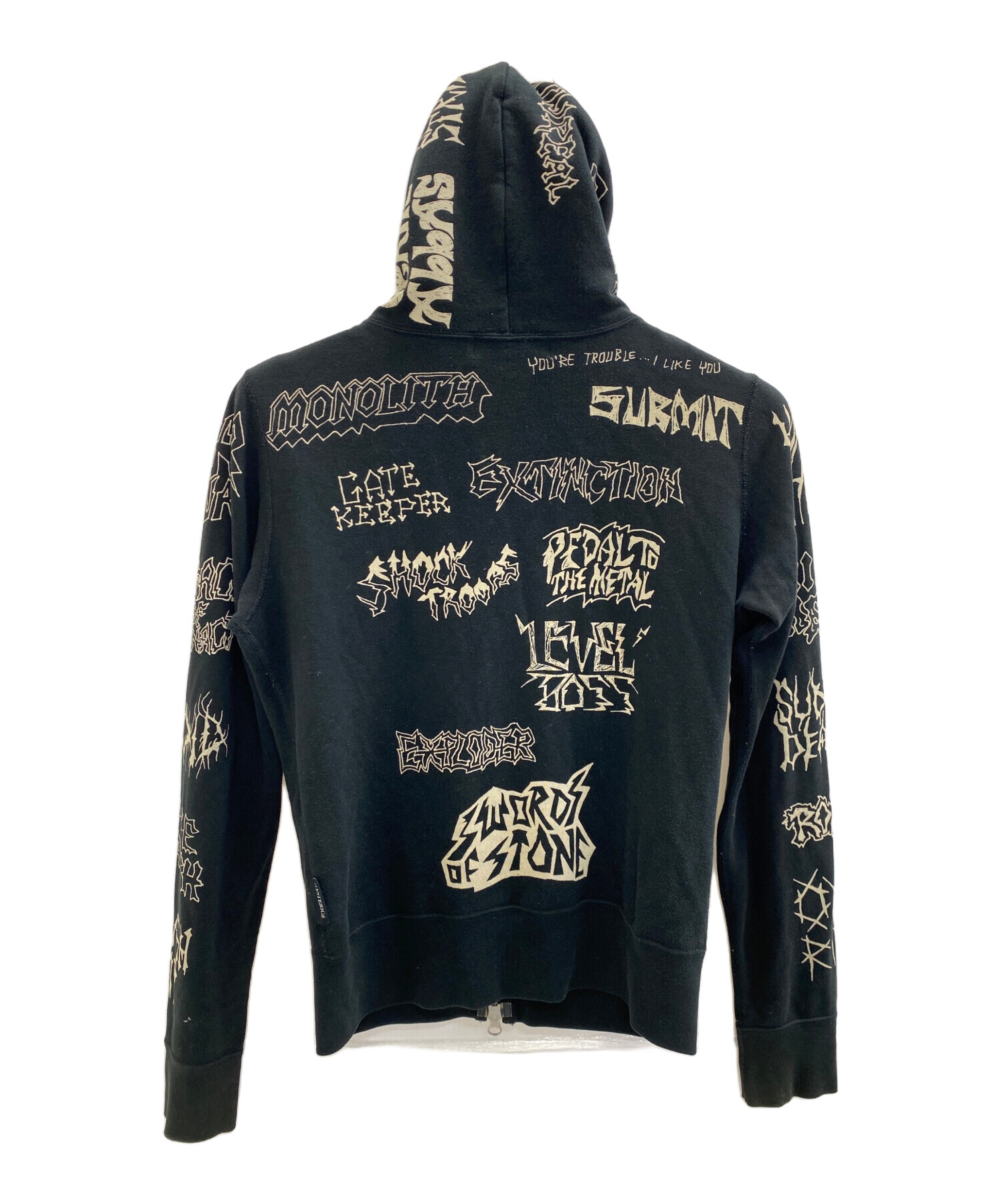 HYSTERIC GLAMOUR ブラックパーカー　00s 中古・古着通販】Hysteric Glamour (ヒステリックグラマー) ジップ