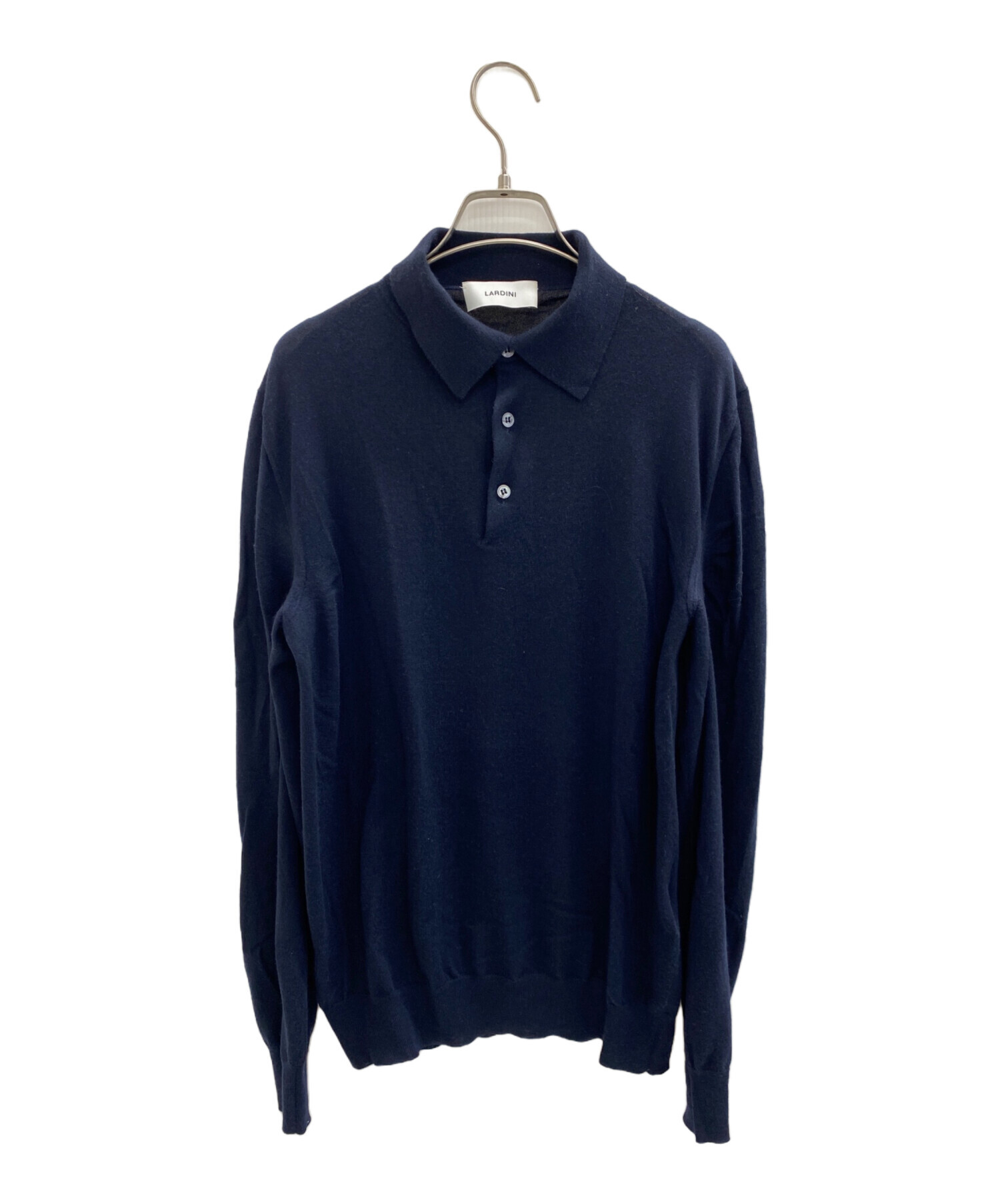 中古・古着通販】LARDINI (ラルディーニ) 長袖ポロシャツ ネイビー