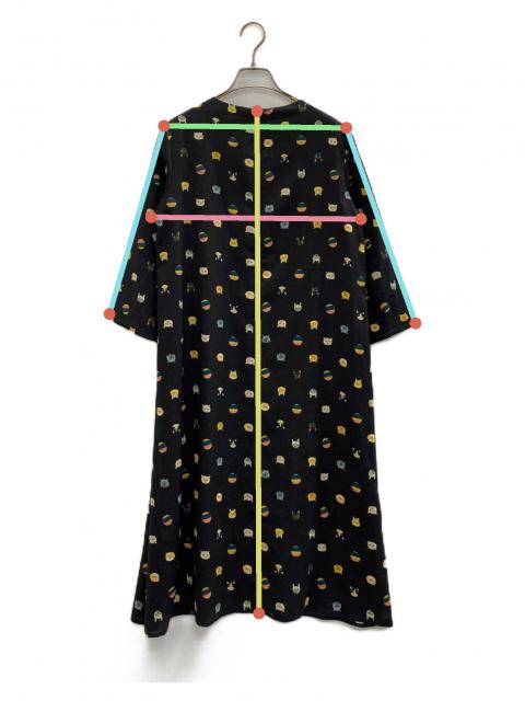 中古・古着通販】mannine (マンナイン) 長袖ワンピース ブラック