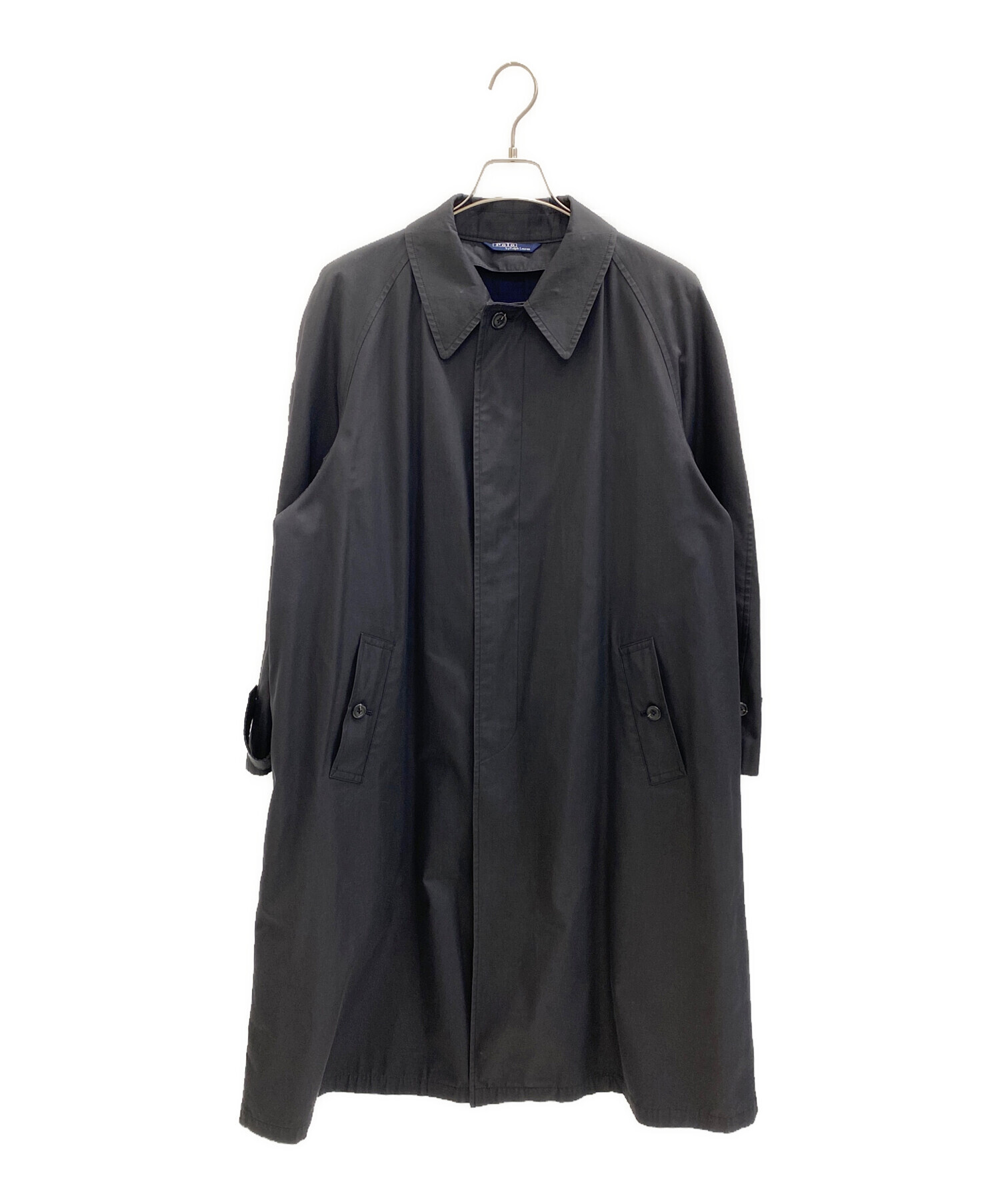 【美品】ポロラルフローレン ウールステンカラーコート 中綿ライナー 黒 現行品 中古・古着通販】POLO RALPH LAUREN (ポロ・ラルフローレン) 90-00's