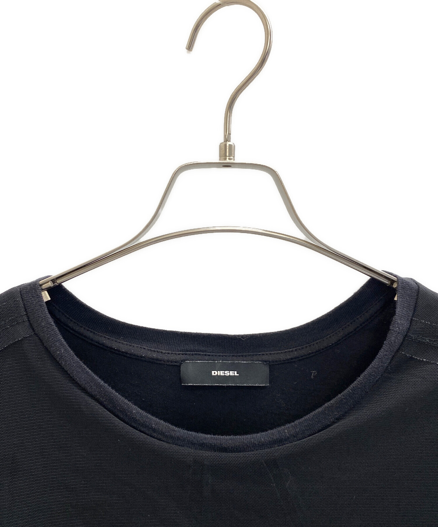 中古・古着通販】DIESEL (ディーゼル) 半袖ワンピース ブラック サイズ