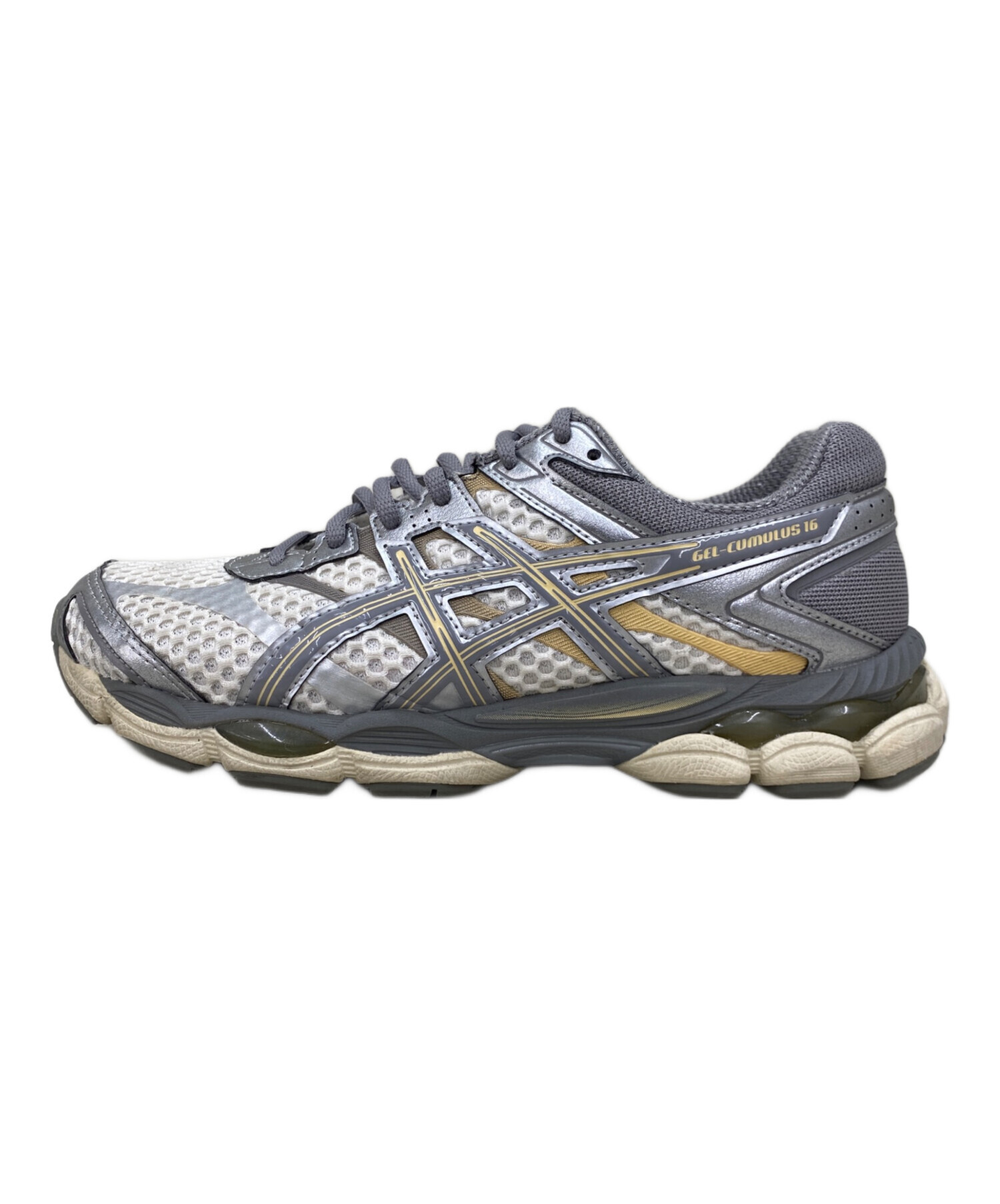 中古・古着通販】asics (アシックス) スニーカー ライトグレー サイズ