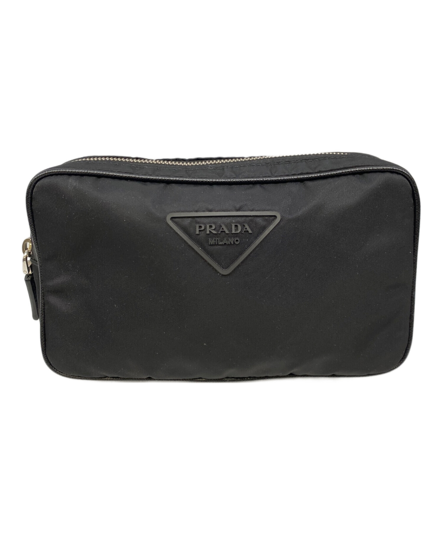 PRADAウエストバッグ【美品良好品】　黒　白タグ 中古・古着通販】PRADA (プラダ) ウエストバッグ ブラック｜ブランド