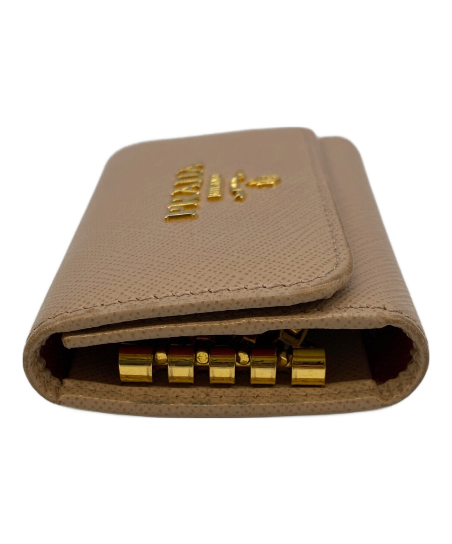 中古・古着通販】PRADA (プラダ) 4連キーケース ピンクベージュ