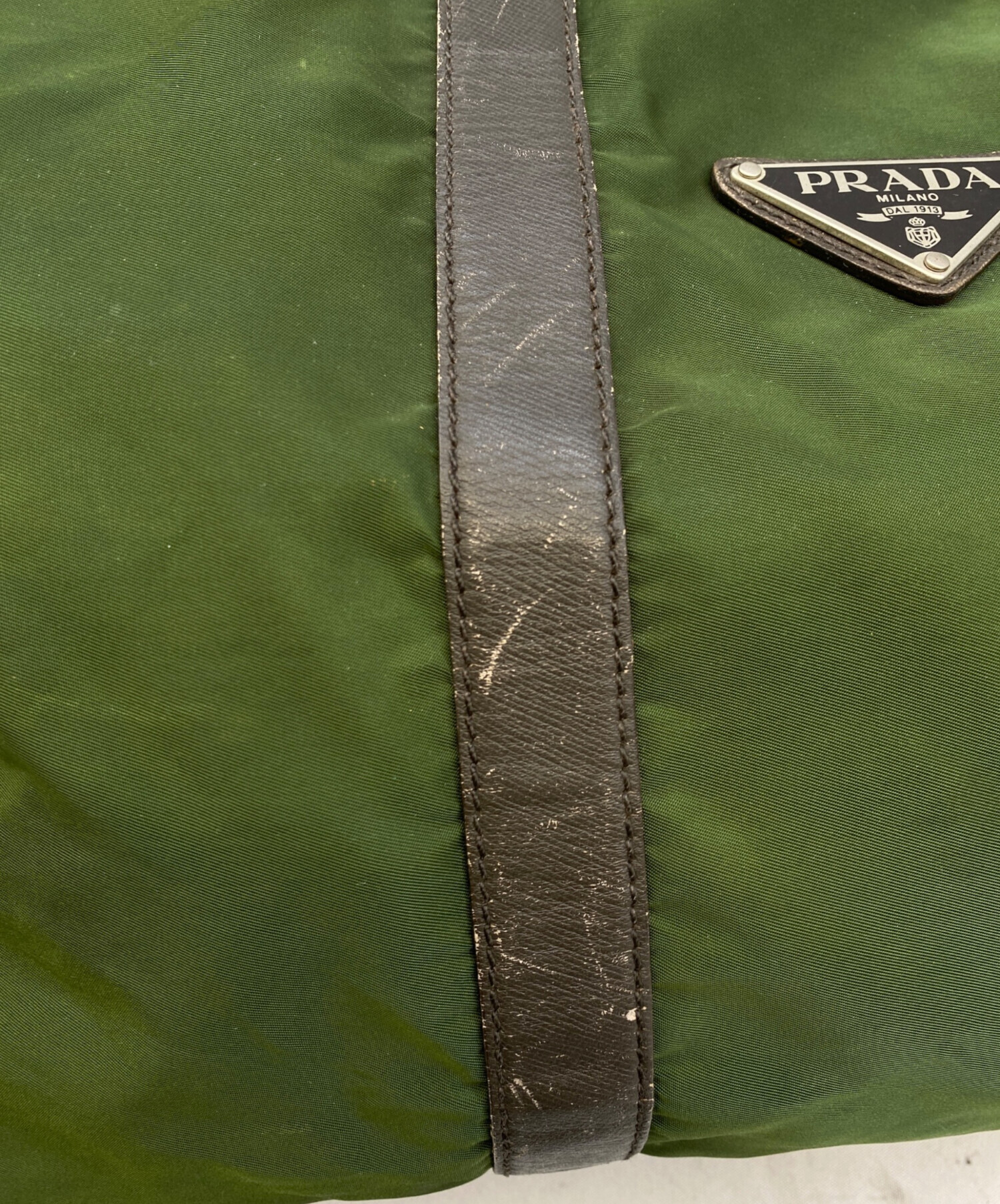 中古・古着通販】PRADA (プラダ) ボストンバッグ グリーン｜ブランド