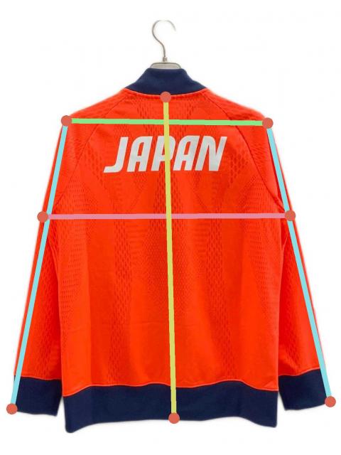 中古・古着通販】asics (アシックス) ジャージトップ オレンジ サイズ