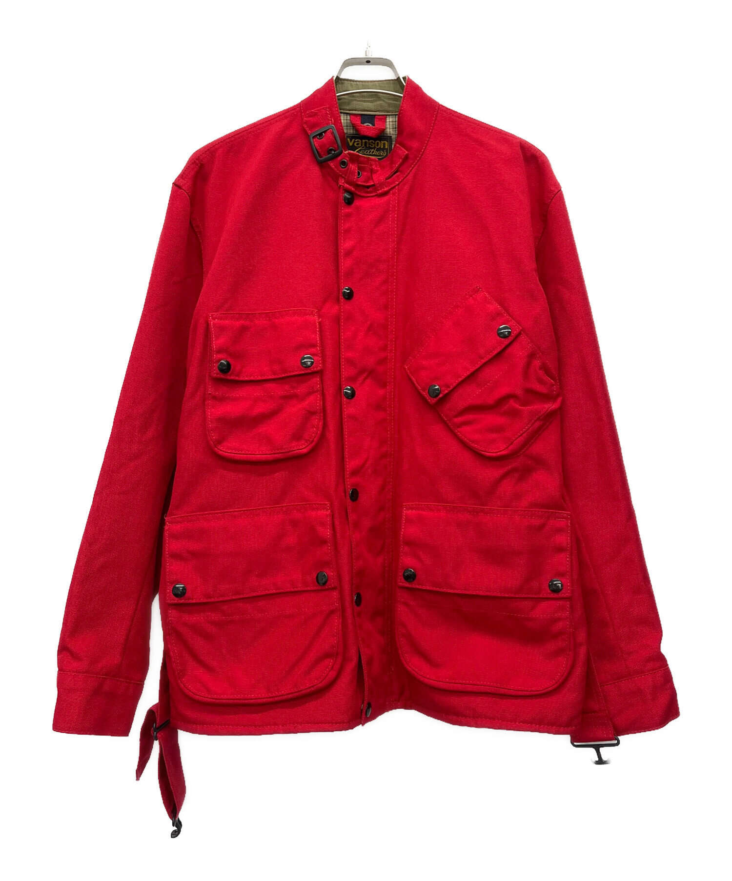 中古・古着通販】VANSON (バンソン) ジャケット レッド サイズ:40 