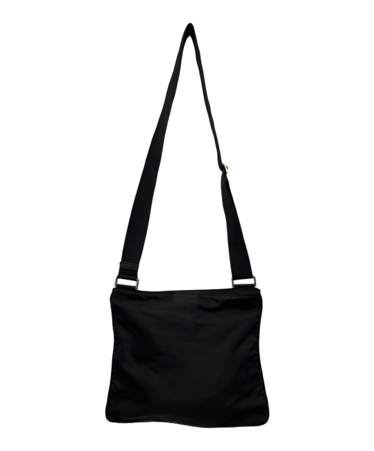 中古・古着通販】PRADA (プラダ) ナイロンショルダーバッグ ブラック