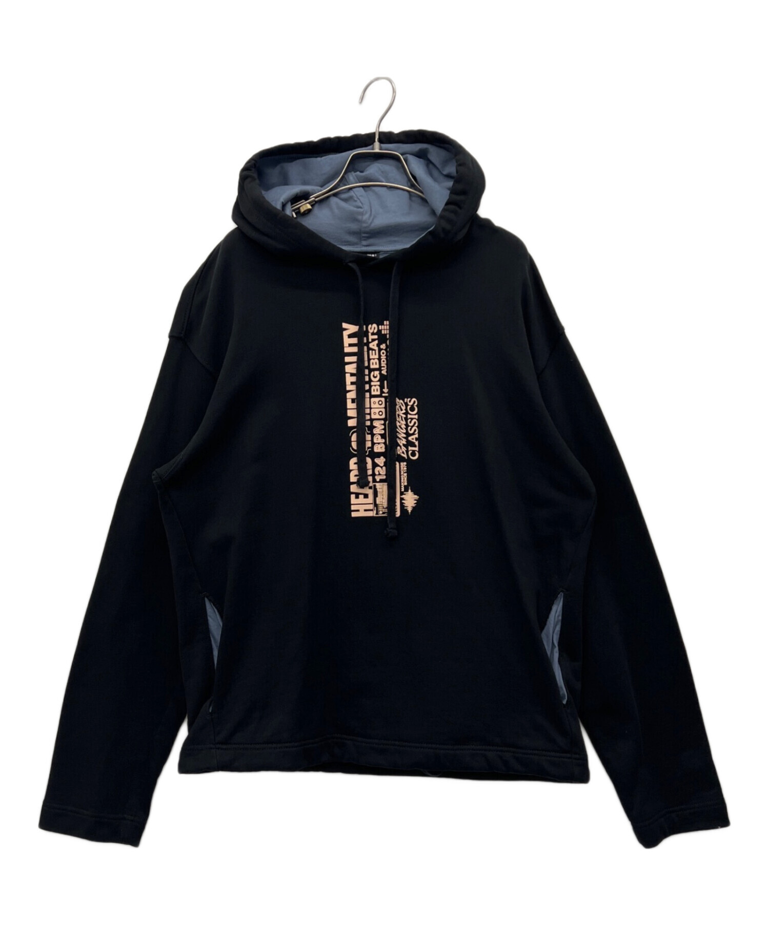 中古・古着通販】DIESEL (ディーゼル) プルオーバーパーカー ブラック 