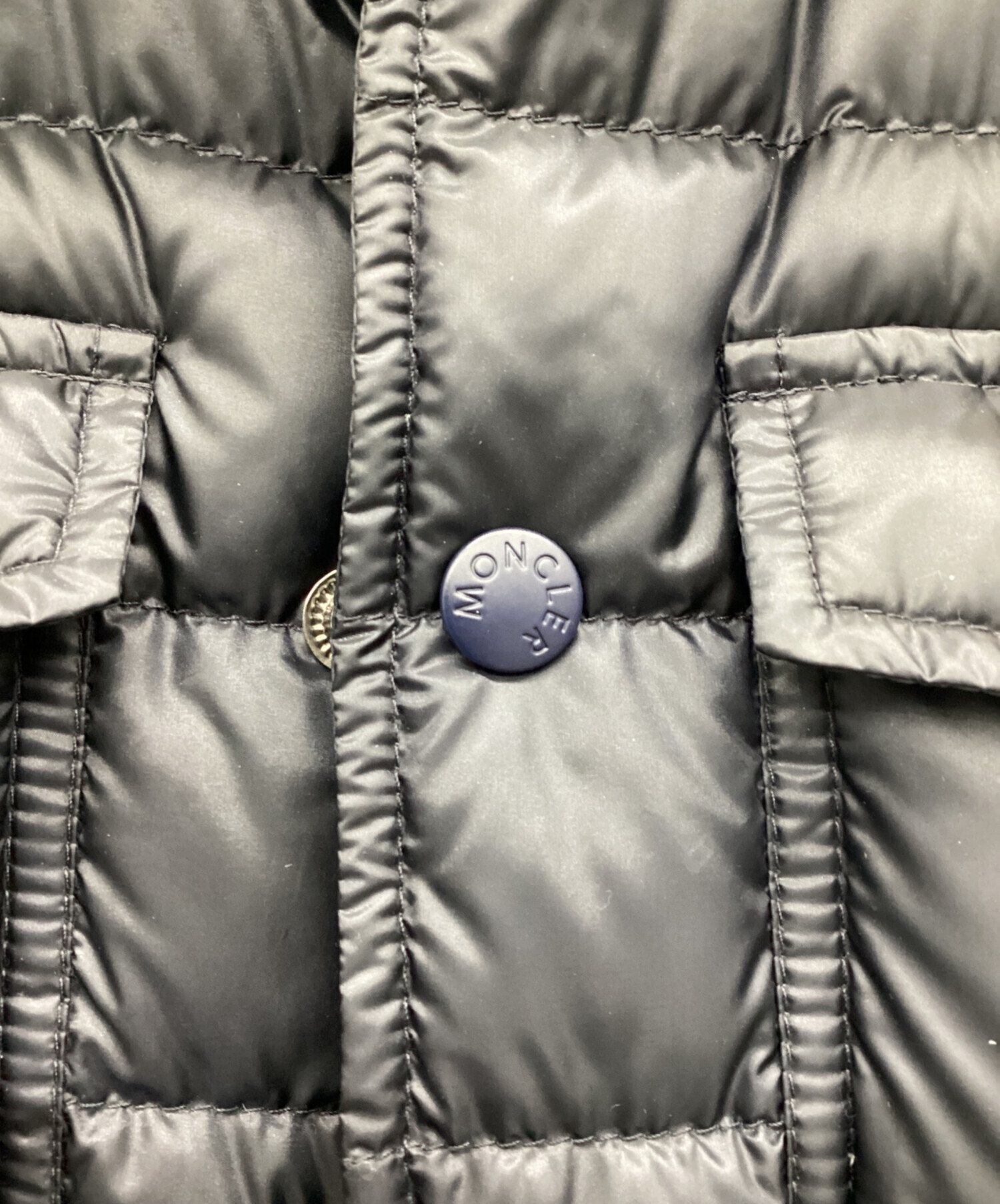 中古・古着通販】MONCLER (モンクレール) ダウンジャケット ネイビー