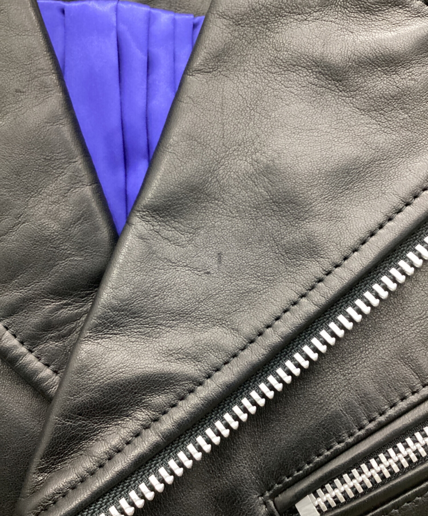 中古・古着通販】UN3D. (アンスリード) レザーライダースジャケット