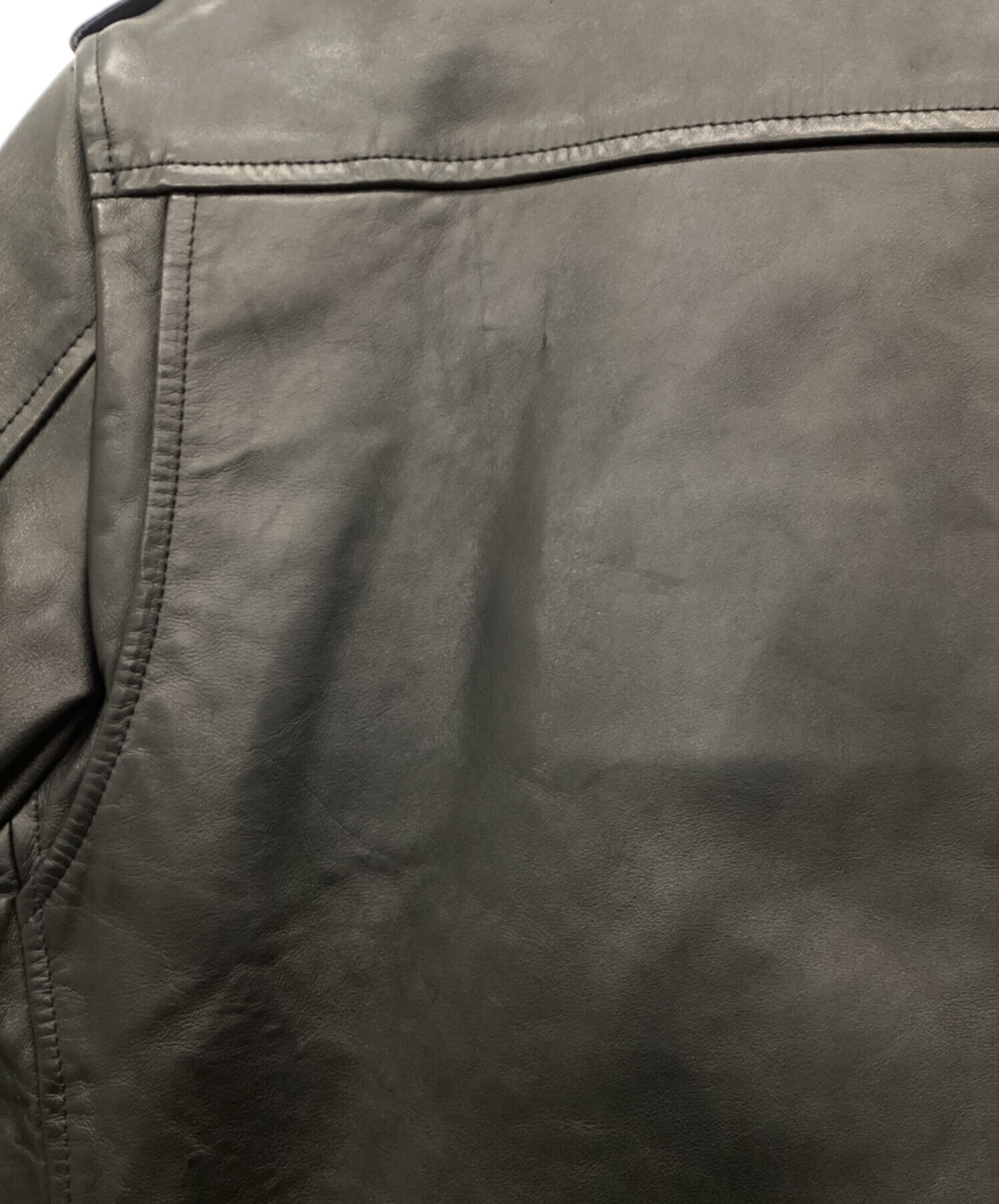 中古・古着通販】UN3D. (アンスリード) レザーライダースジャケット