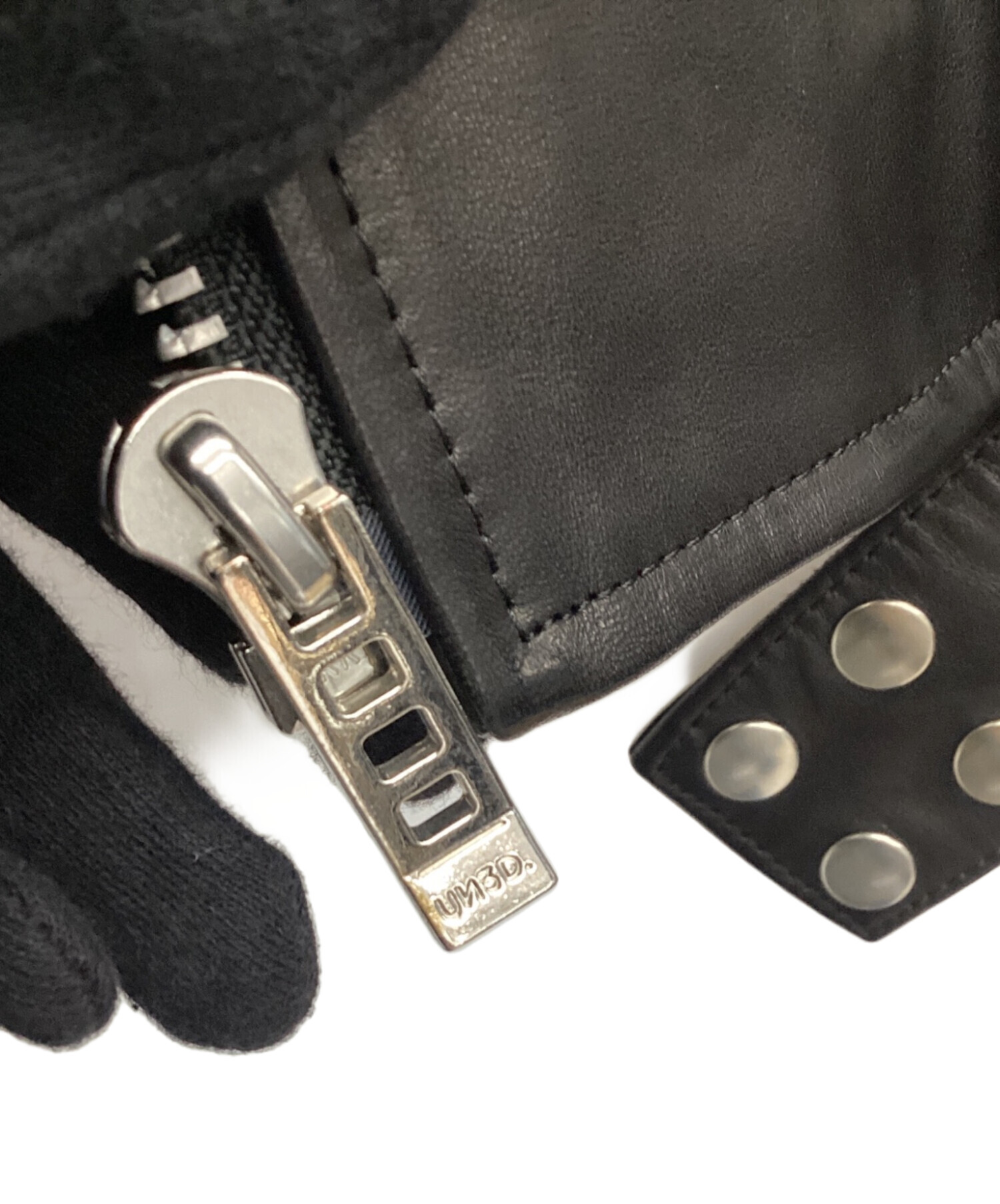 中古・古着通販】UN3D. (アンスリード) レザーライダースジャケット